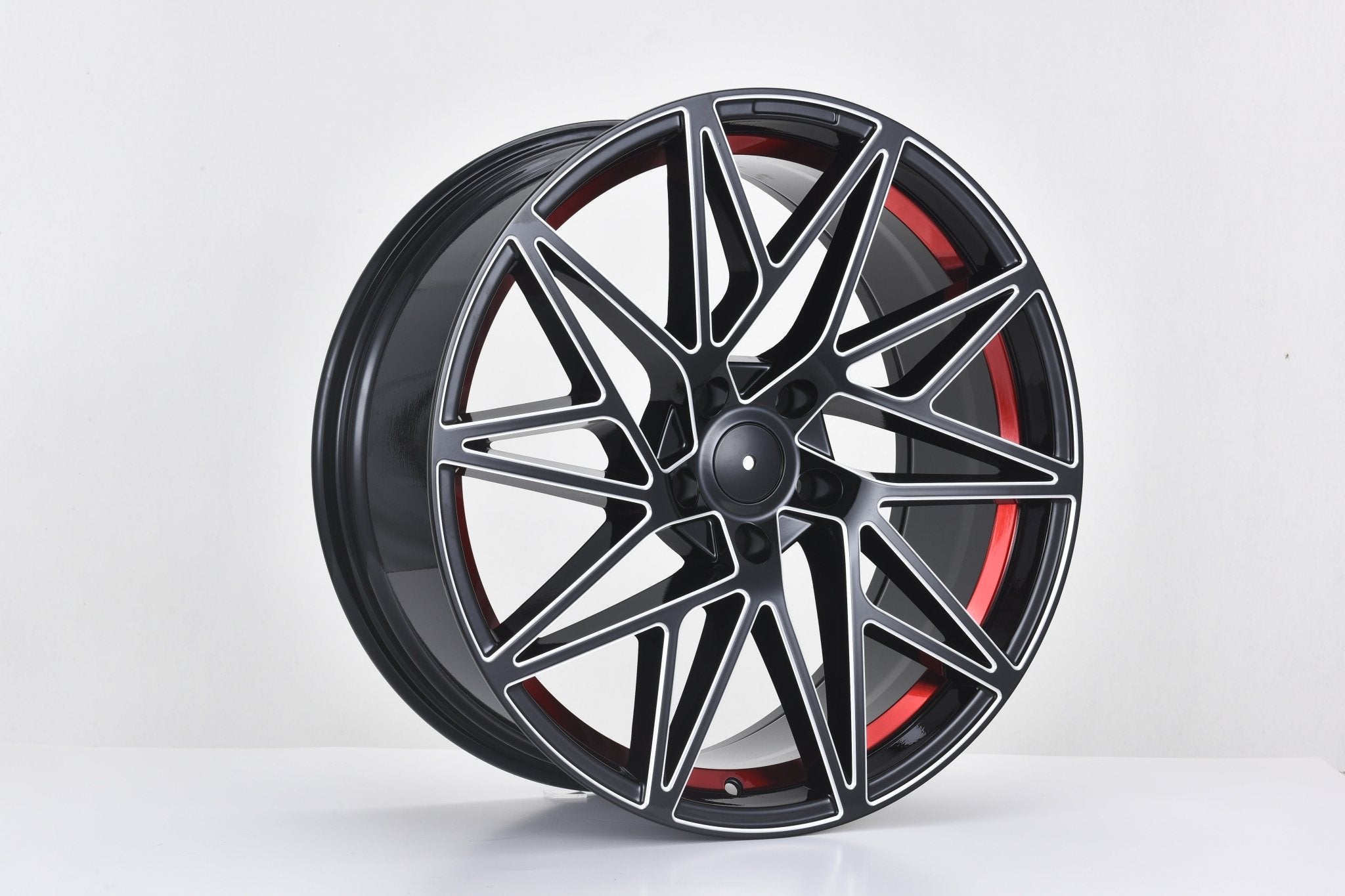 W1505 1632 Black Milled Red Window 20x8.5 ET35 5x114.3 CB73.1