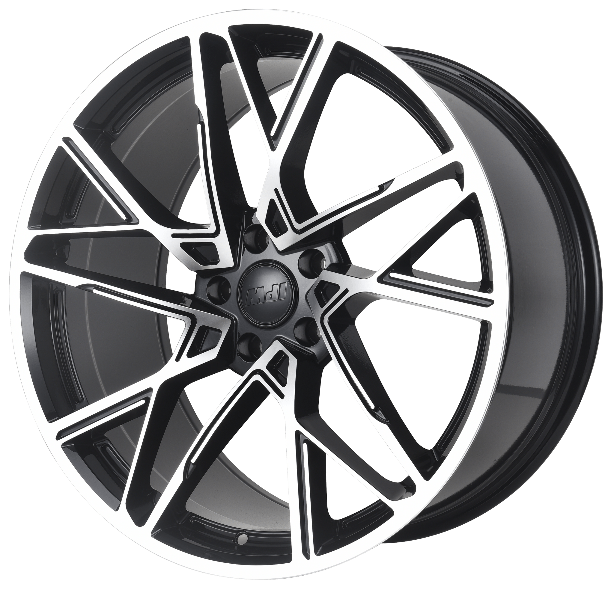 W1507 1463 Black Machined Face 20x8.5 Et35 5x114.3 CB73.1