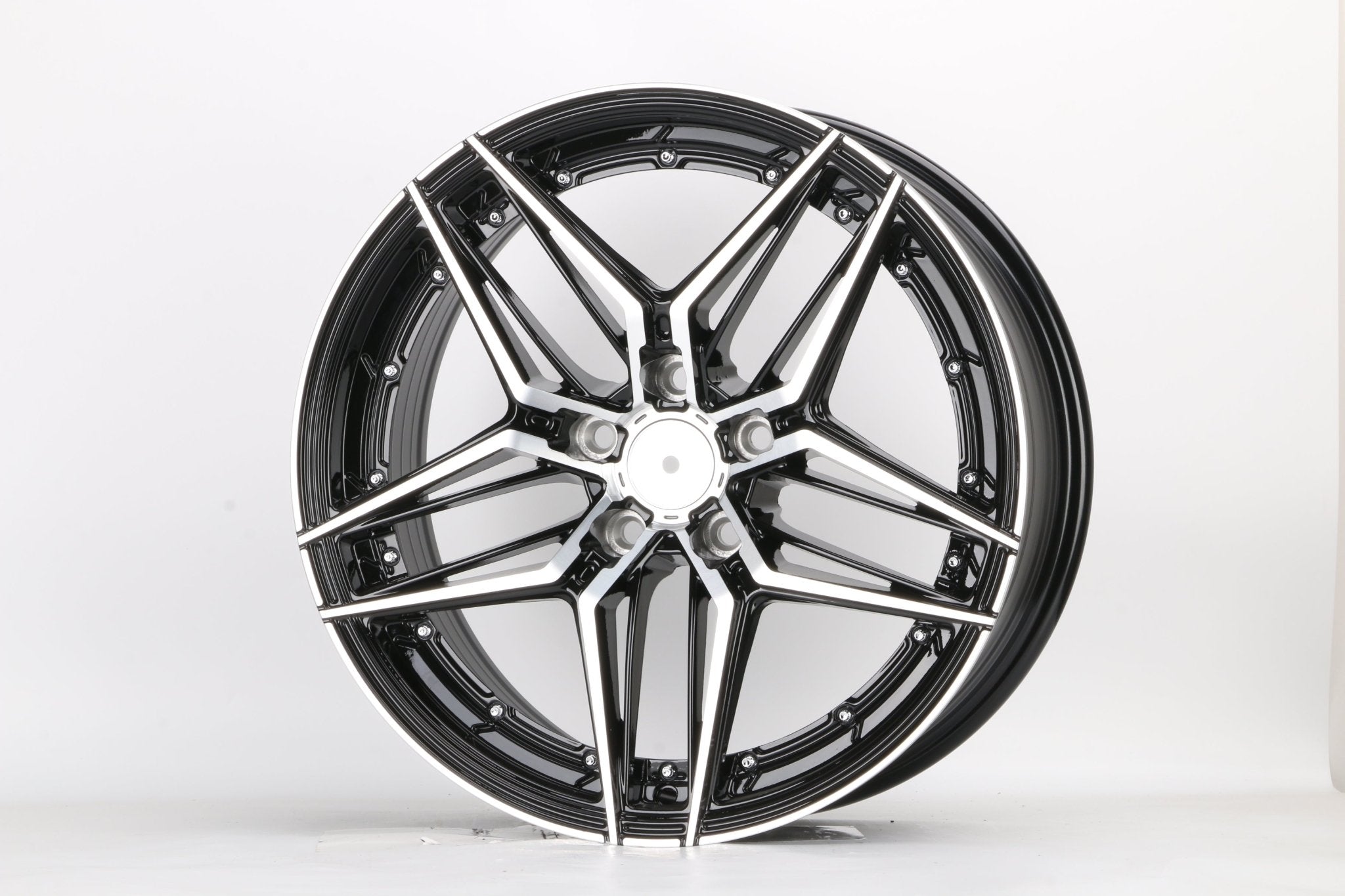 W1515 IVF-007 Black Machined Face 19x8.5 ET35 5x114.3 CB73.1