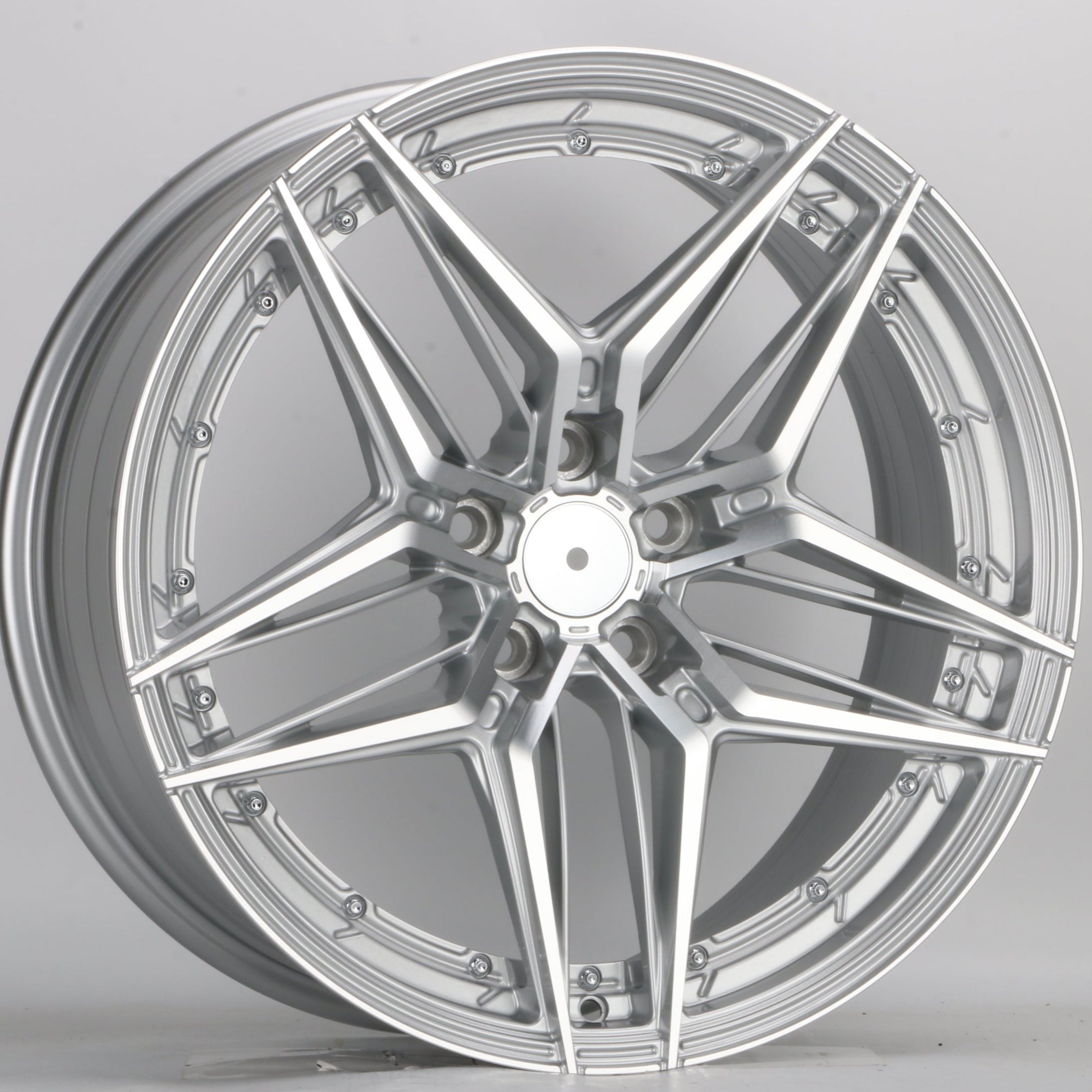 W1515 IVF-007 Silver Machined Face 19x8.5 ET35 5x114.3 CB73.1