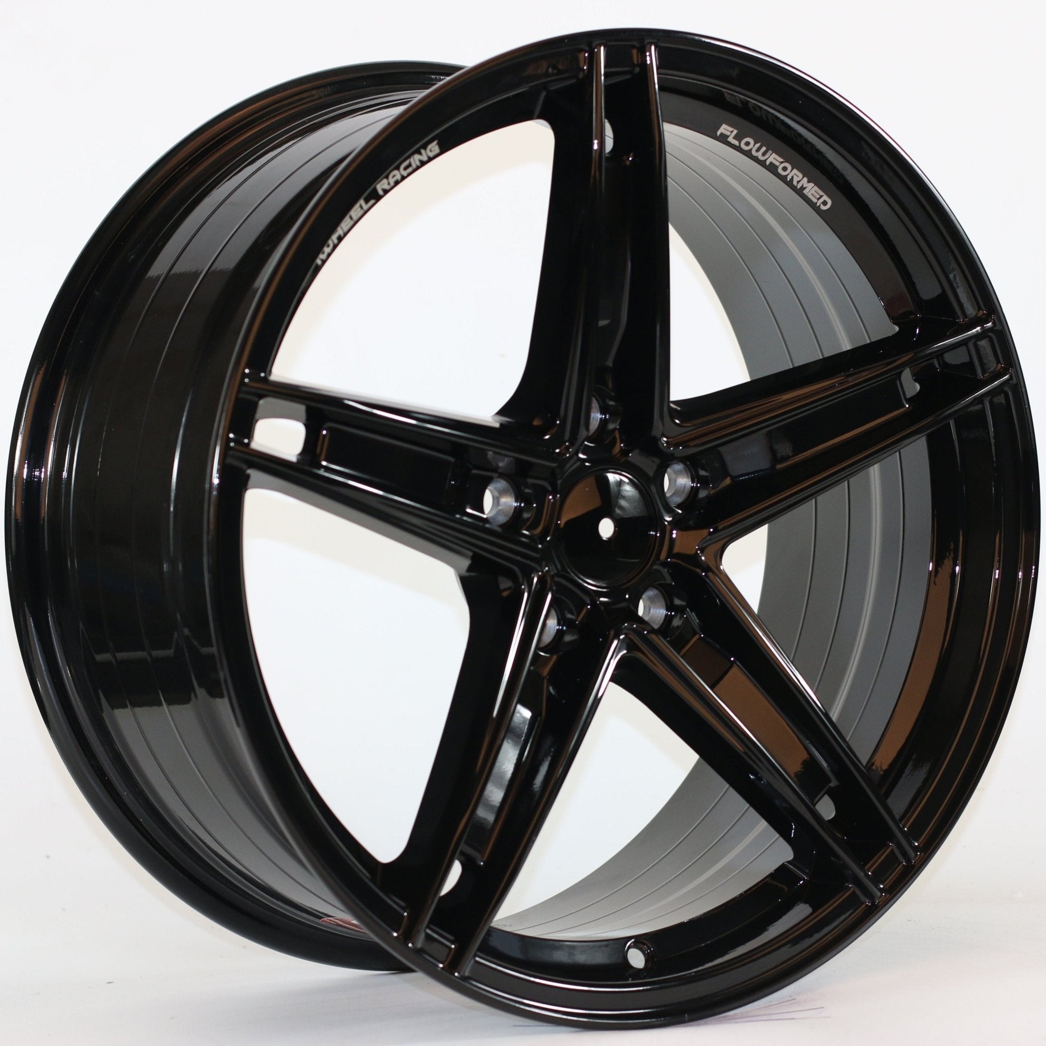 W1546 IVF-411 Gloss Black 18x8.0 ET35 5x114.3 CB73.1