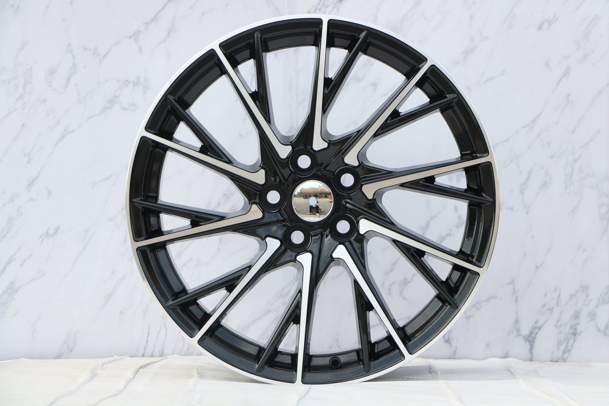 W205 Black Machined Face 19x7.5 ET35  5x100 CB73.1