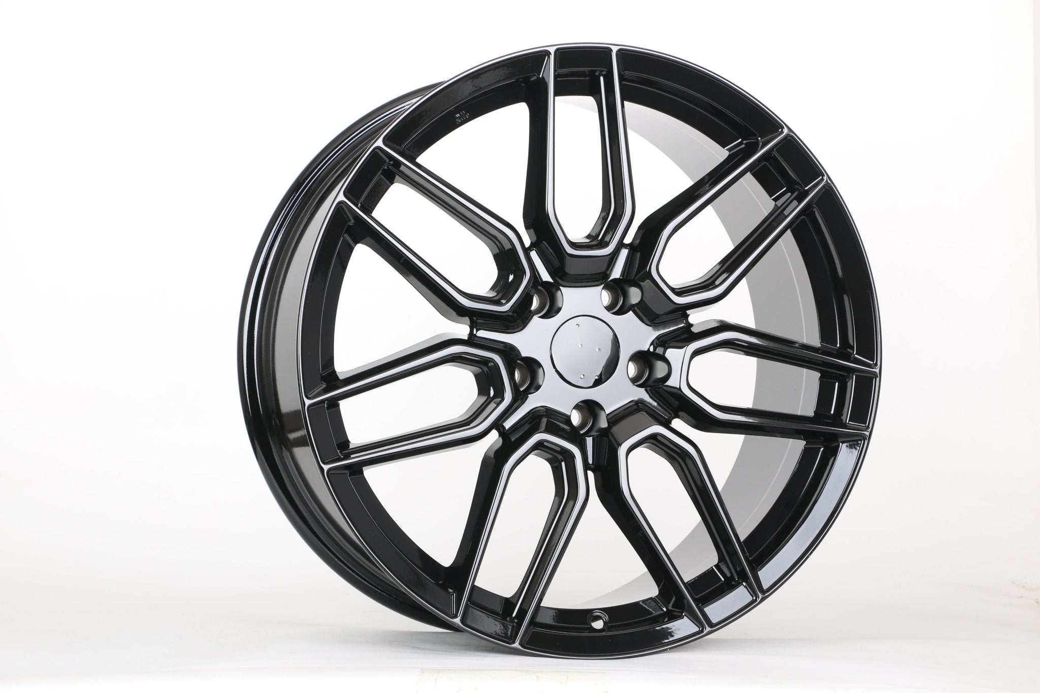 W228 D1902 Gloss Black 19x8.5 ET35 5x114.3 CB60.1 Cone Lug