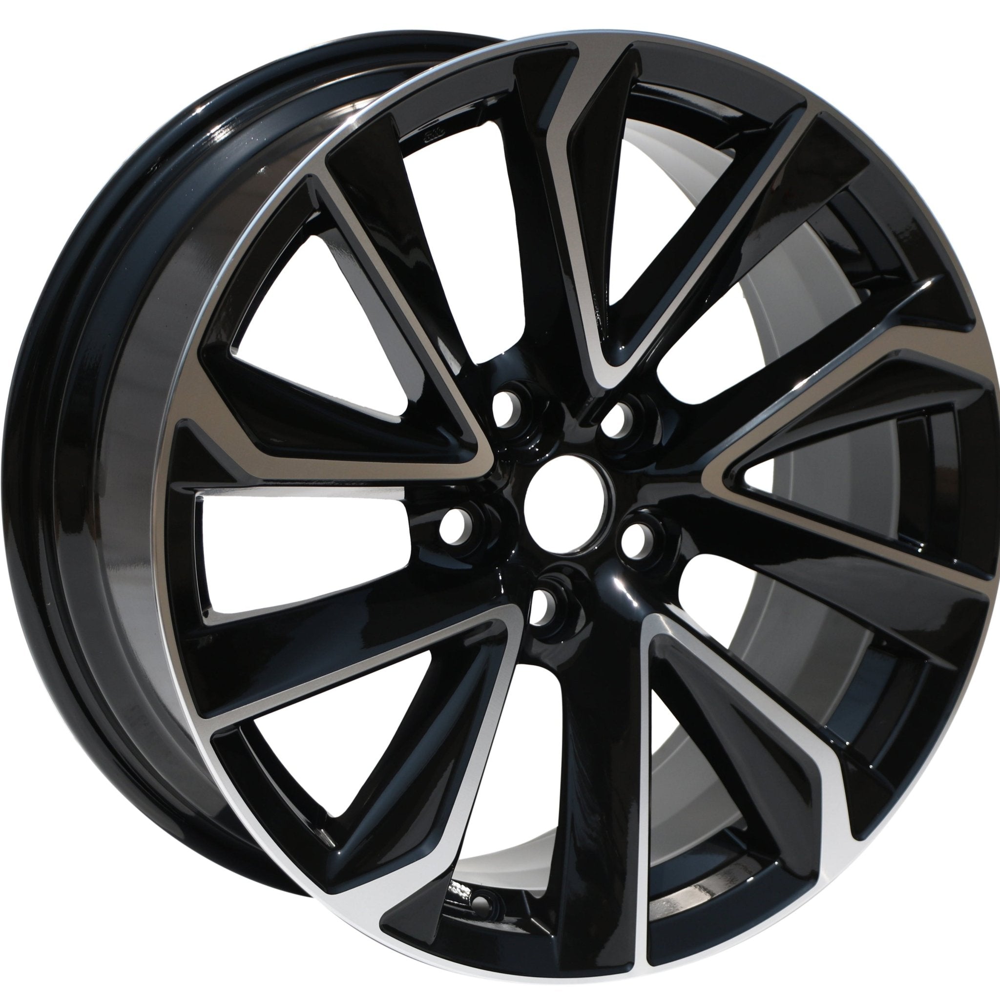 W254 2038 Black Machined Face 17x7.5 ET35 5x100 CB54.1 C2038-B