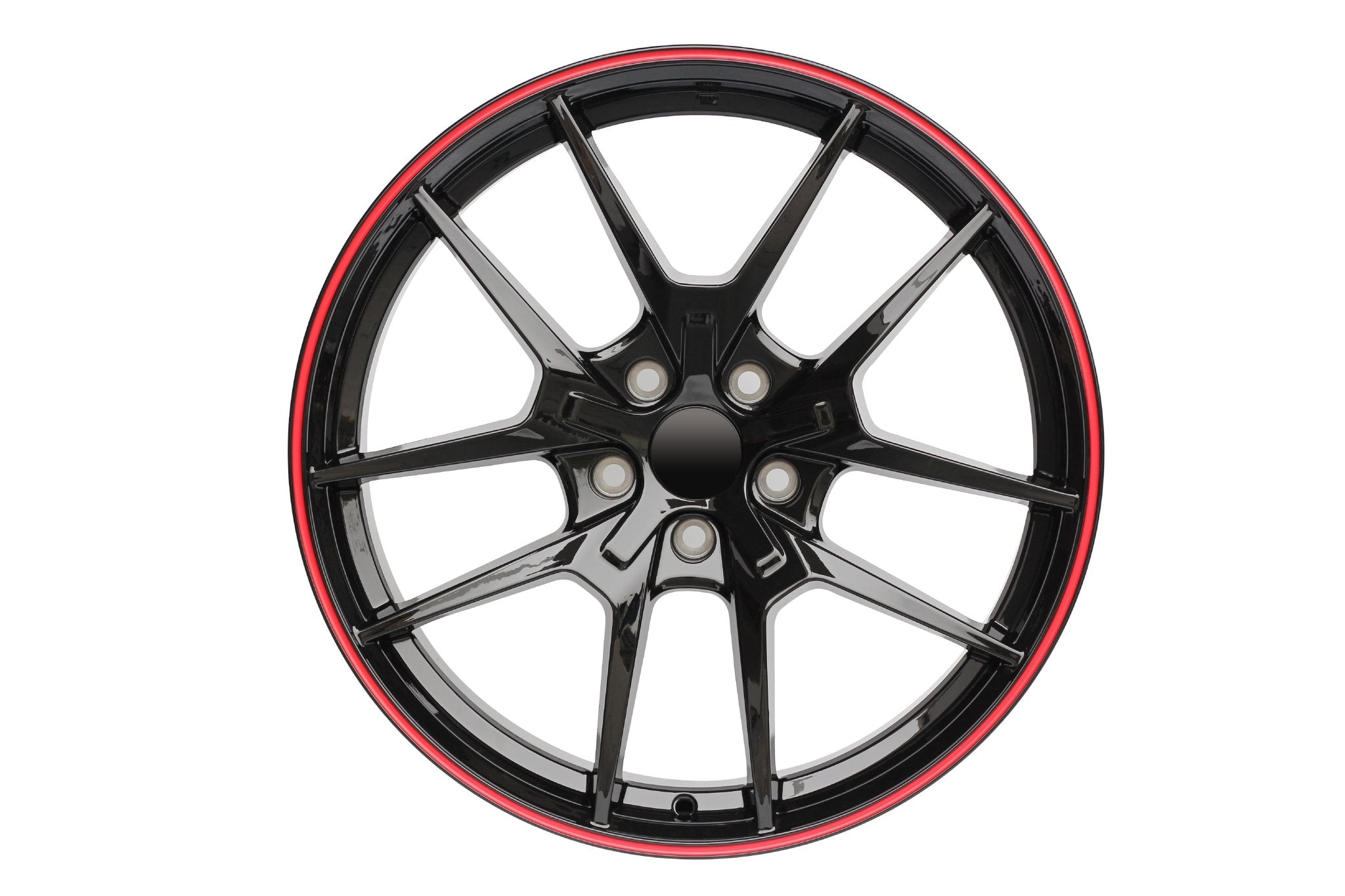 W301 Flow Forged XY31 Gloss Black Red Lip 19x8.5 ET35 5x114.3 CB73.1 23lbs