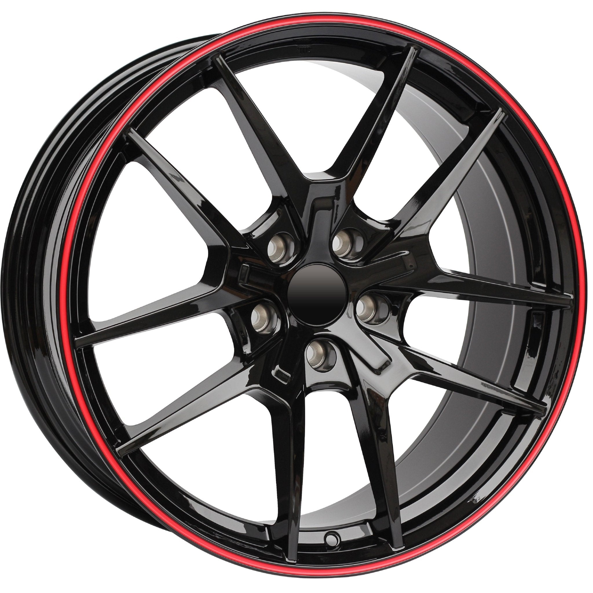 W301 Flow Forged XY31 Gloss Black Red Lip 19x8.5 ET35 5x114.3 CB73.1 23lbs