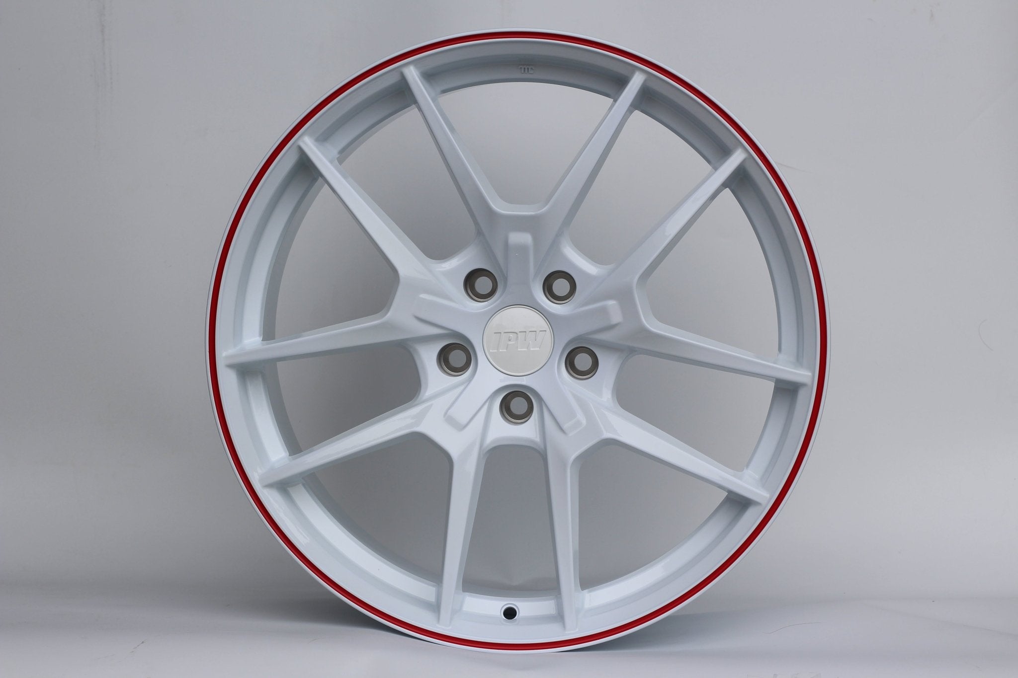 W301 Flow Forged XY31 White Red Lip 19x8.5 ET35 5x114.3 CB73.1