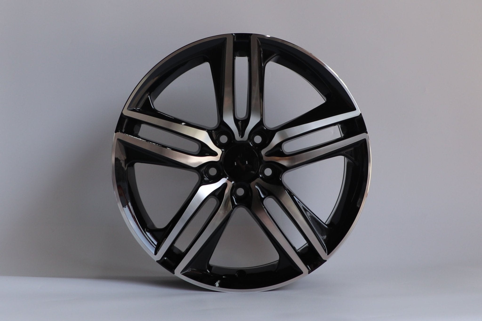 W307 1163 Black Machined Face 19x8.0 ET55 CB64.1 5x114.3