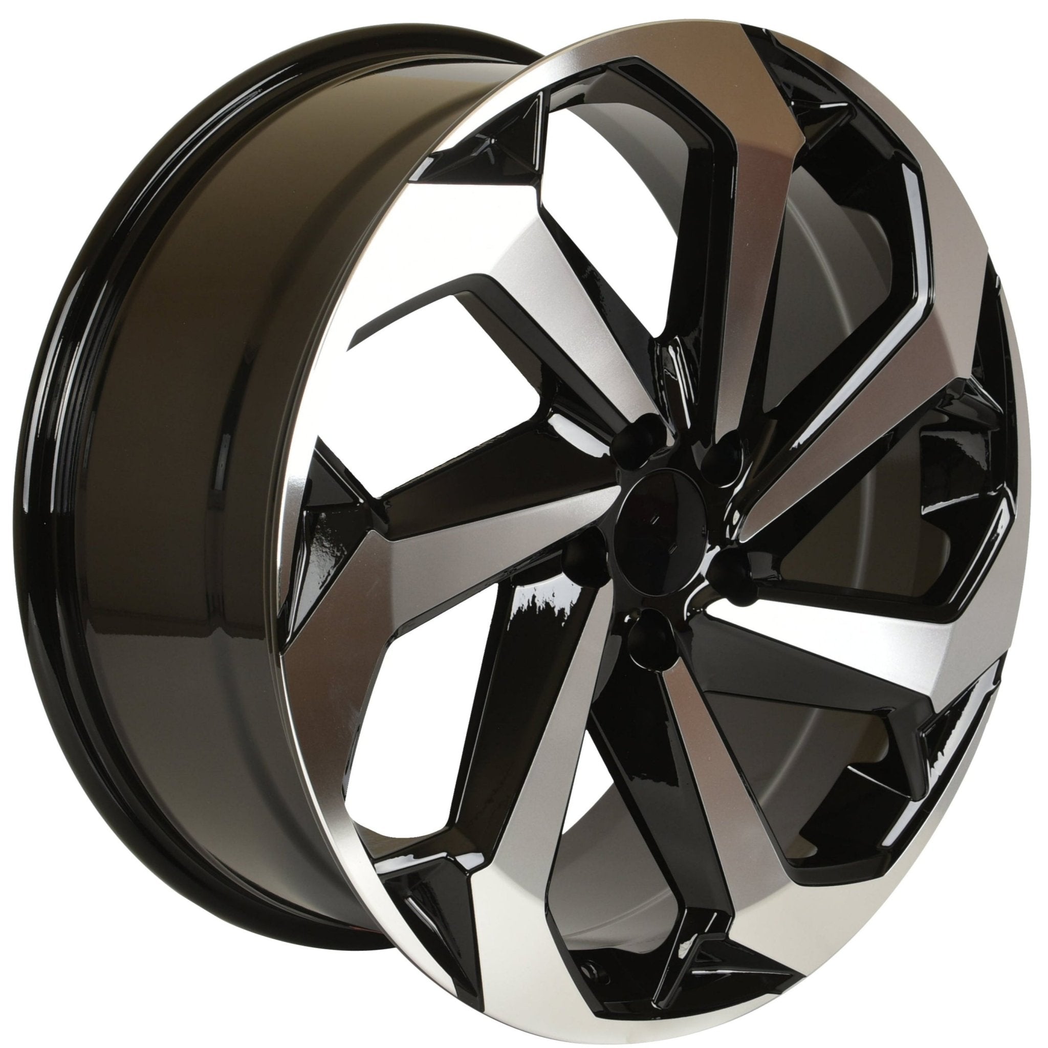W316 Black Machined Face 22x8.0 ET40 5x100 CB73.1