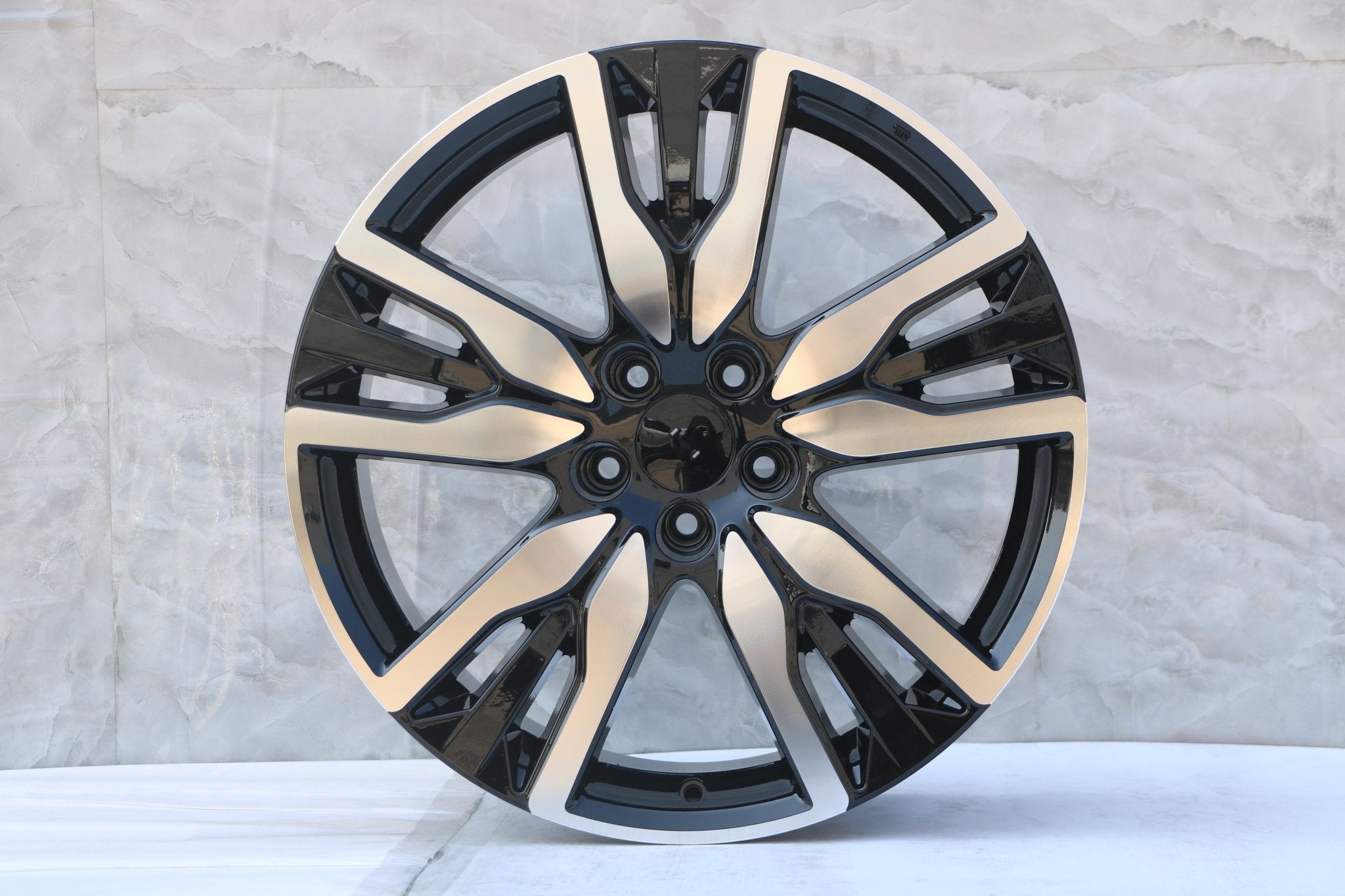 W319 D2030 Black Machined Face 20x8.0 ET55 CB64.1 5x114.3 C1352-B