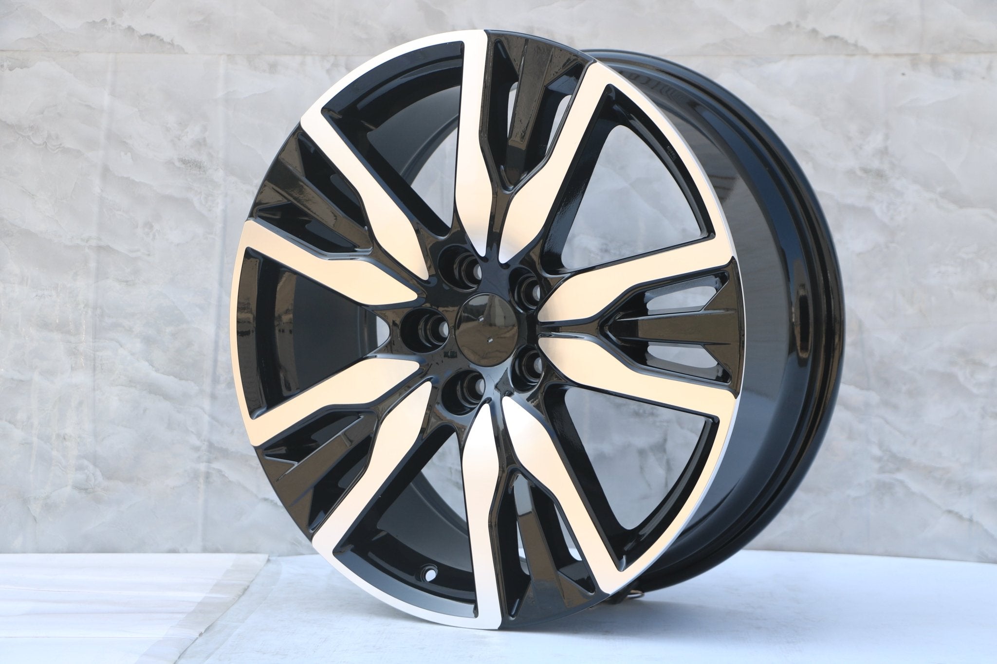 W319 D2030 Black Machined Face 20x8.0 ET55 CB64.1 5x114.3 C1352-B