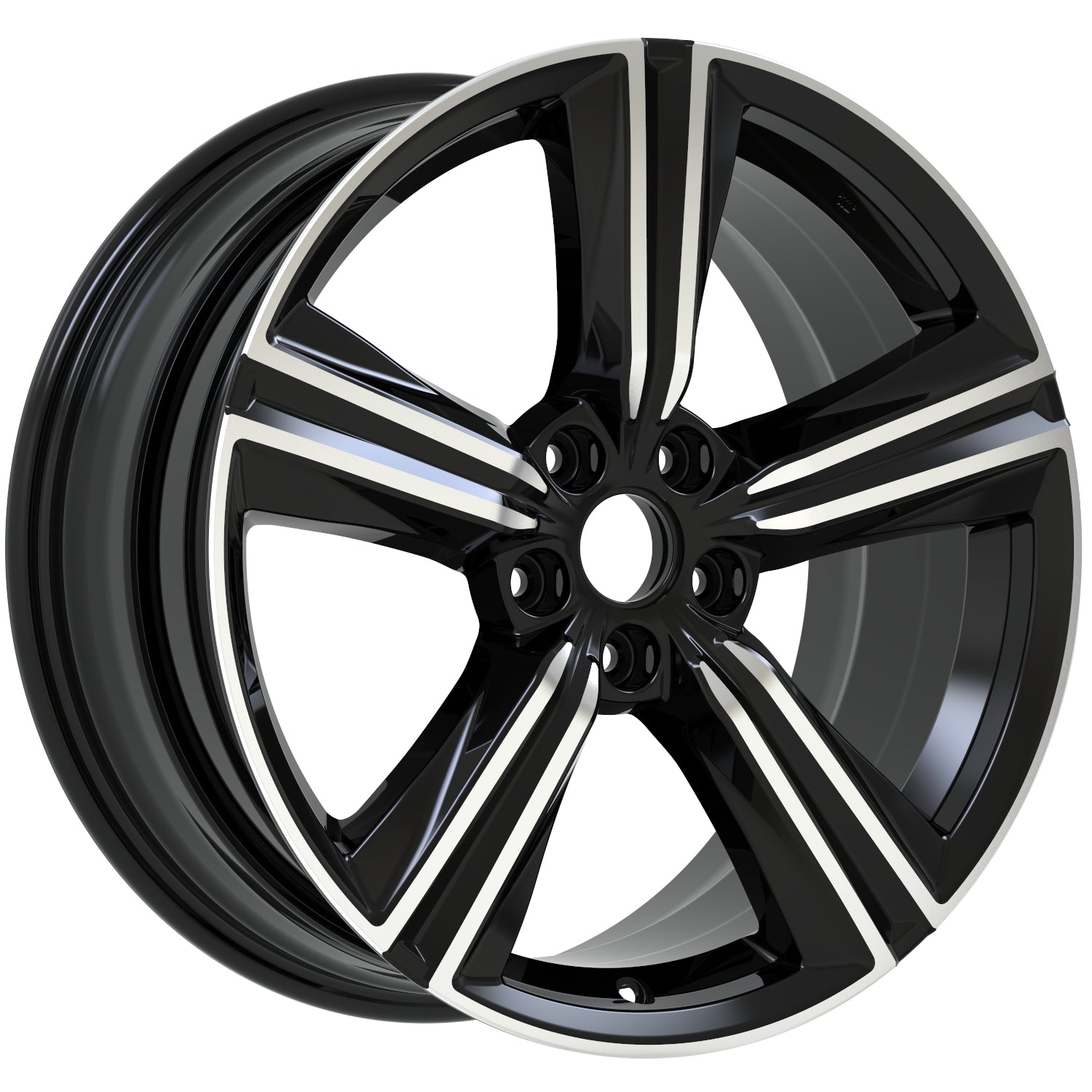 W324 D1910 Black Machined Face 19x8.5 ET50 CB64.1 5x114.3 C1352A-B