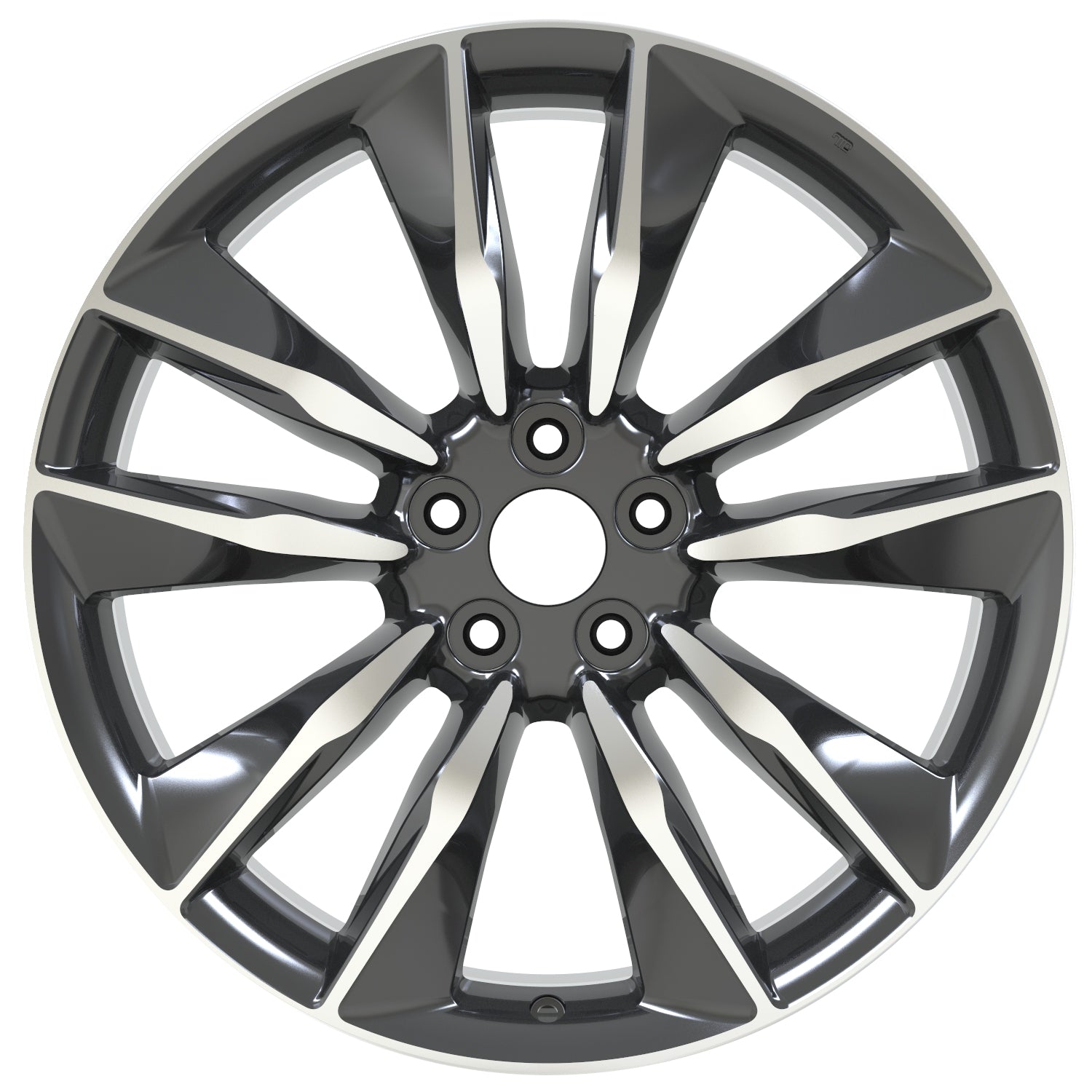 W400 D1922 Black Machined Face 21x9.5 ET55 5x114.3 CB73.1