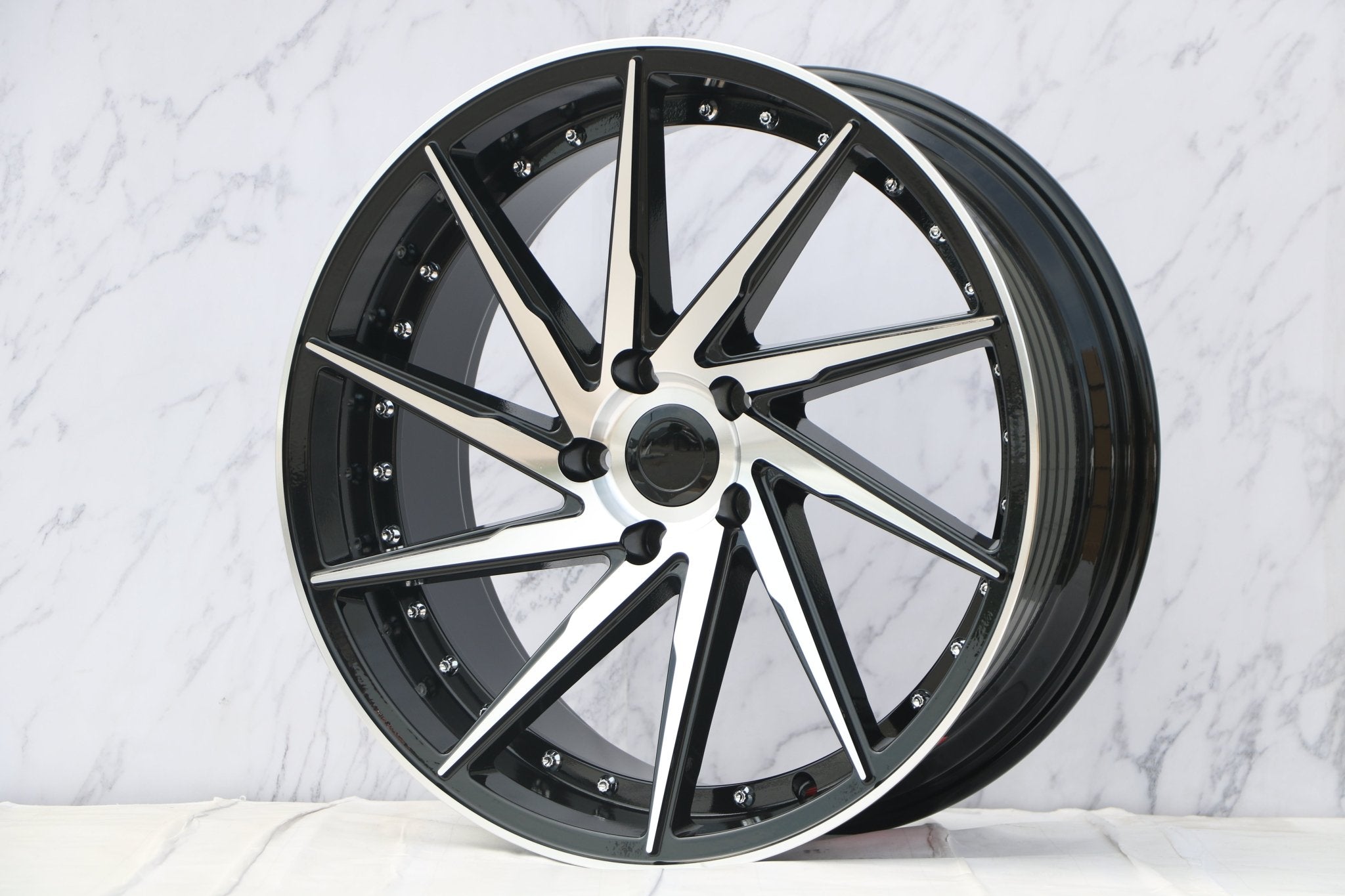 W511 1284A Black Machined Face 19*9.5 Et35 5x114.3 CB73.1