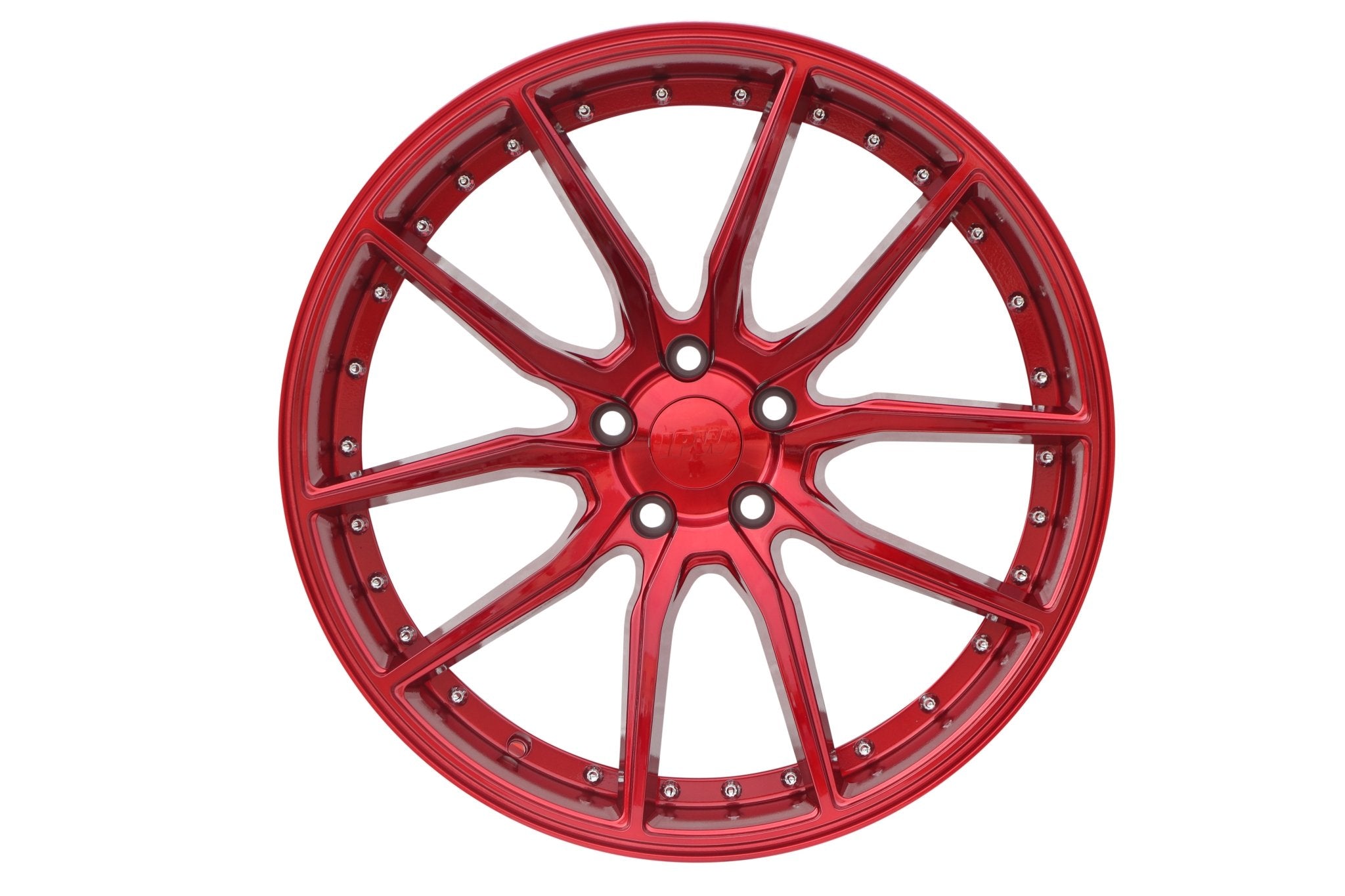 W512 Red with Silver Rivet 20*8.5 ET35 5x120 CB72.56
