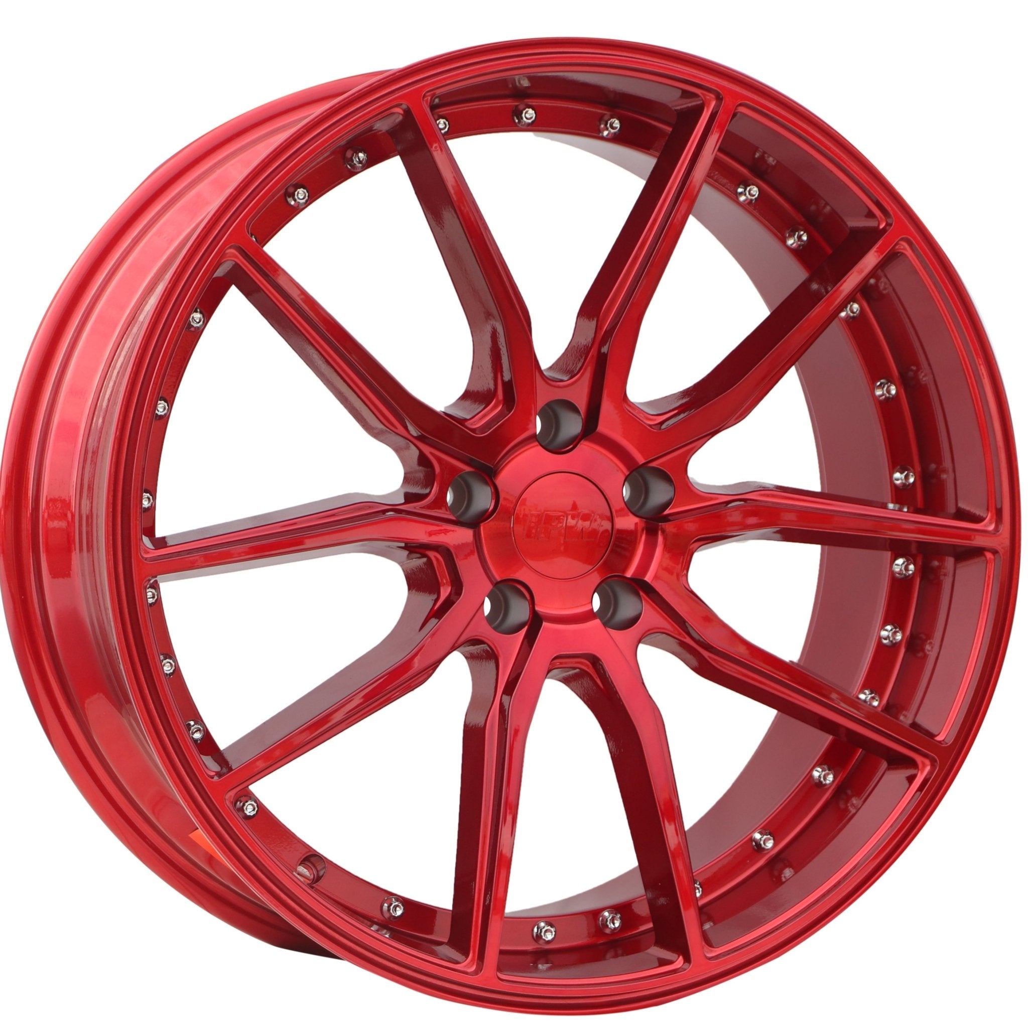 W512 Red with Silver Rivet 20*9.5 ET35 5x120 CB72.56