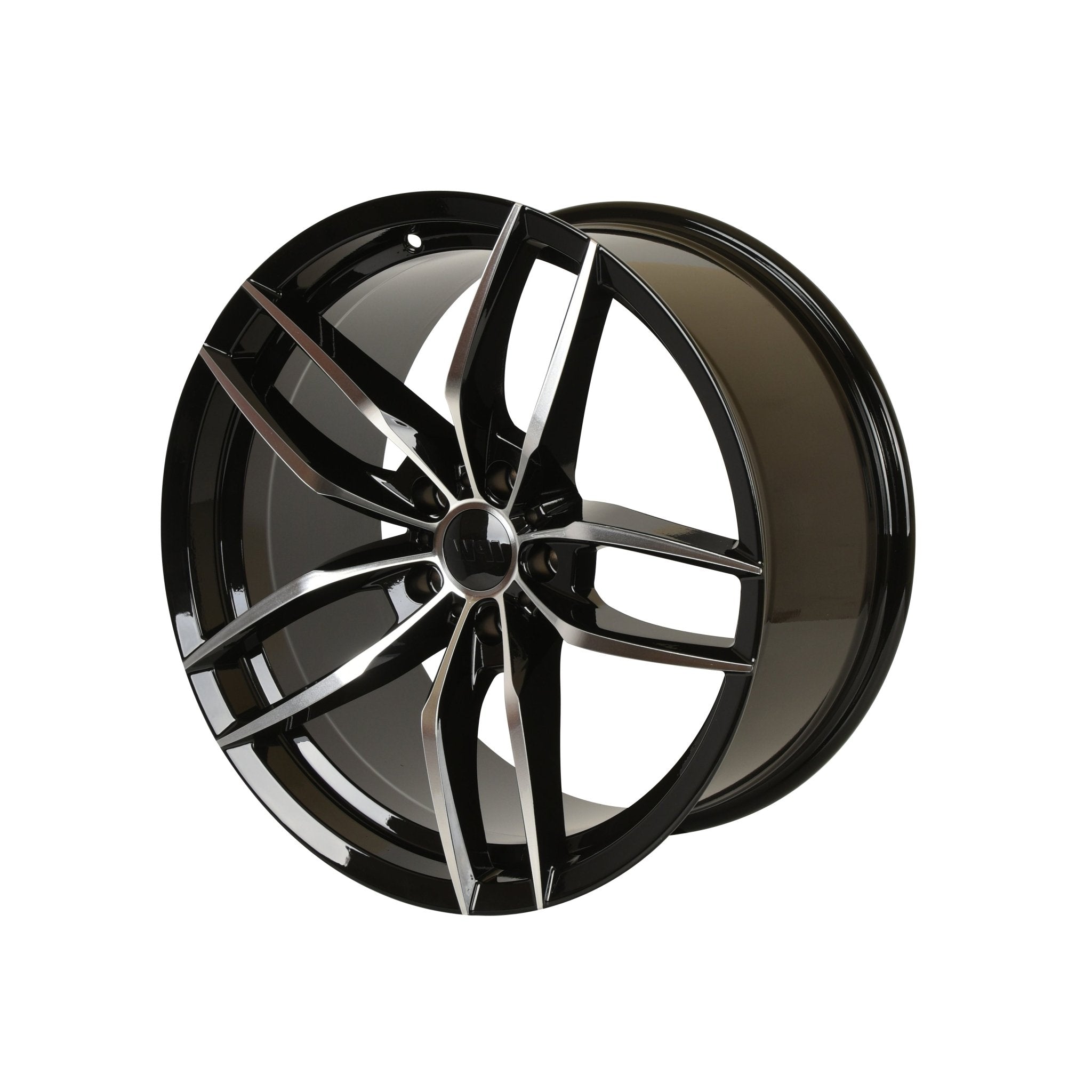 W524 D1407 20x9.5 Black Machined Face 20x8.5 Et35 5x114.3 CB73.1
