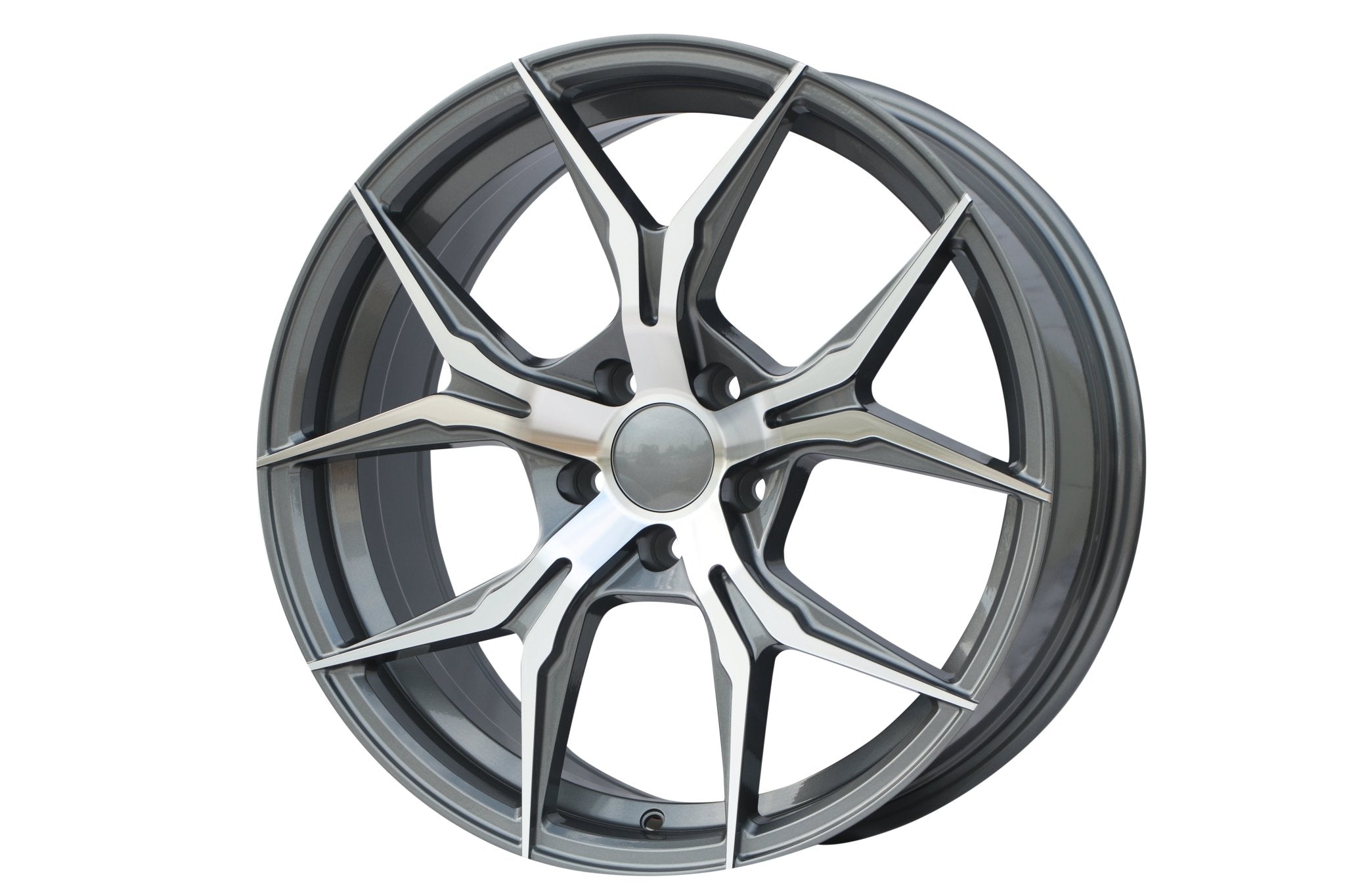 W531 1466 Gunmetal Machined Face 19x9.5 Et35 5x112/114.3 CB73.1