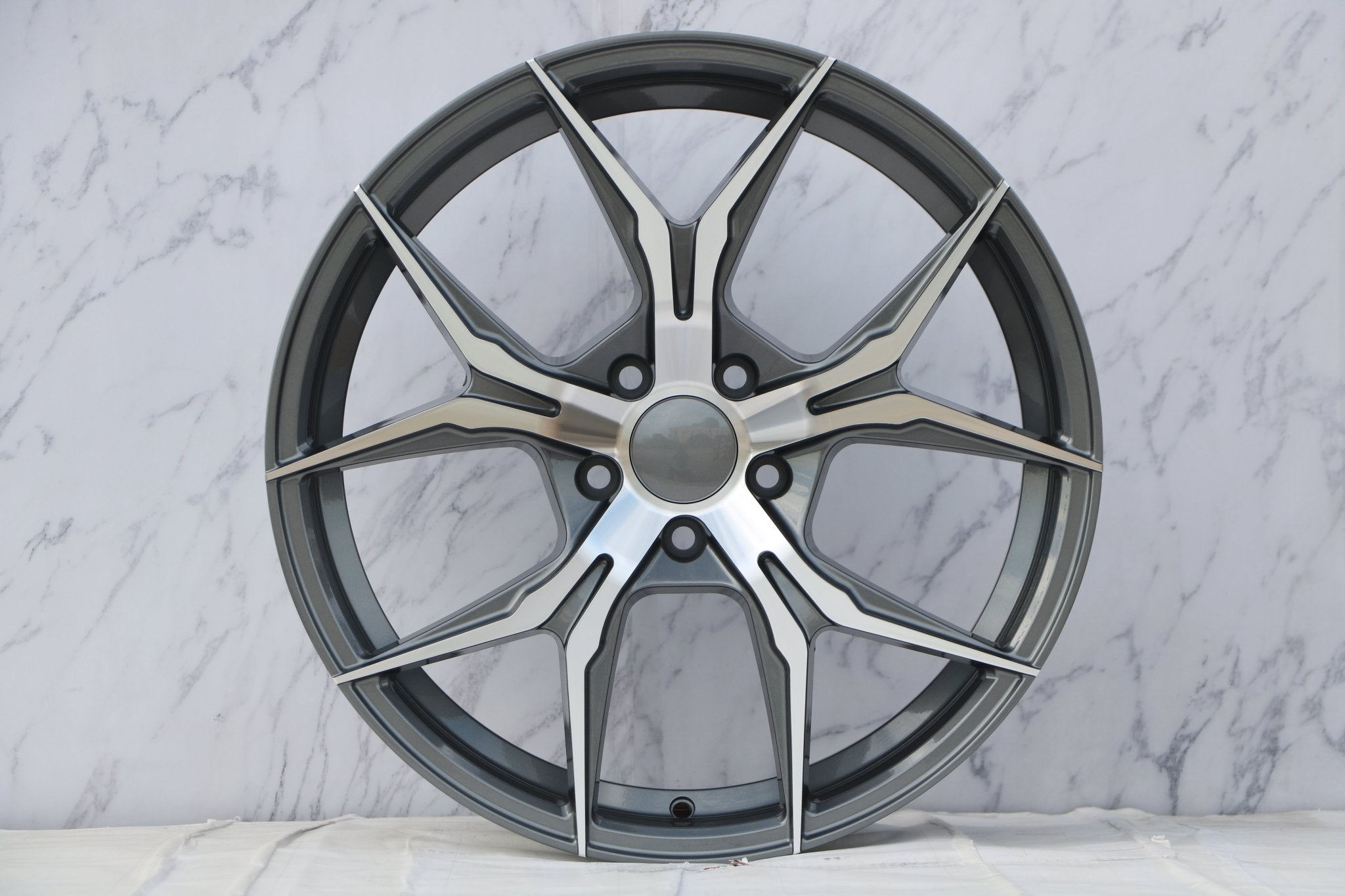 W531 Gunmetal Machined Face 19x8.5 ET35 5x112/114.3 CB73.1