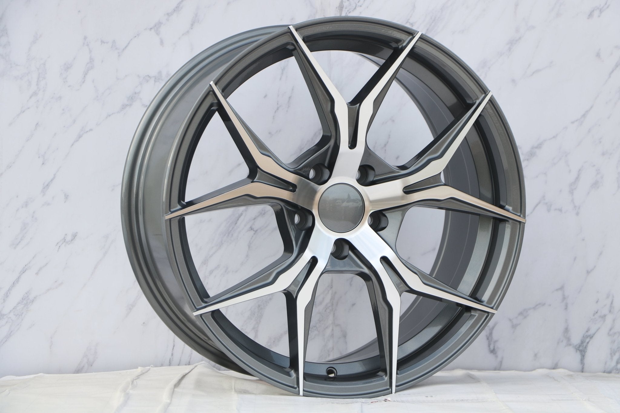 W531 Gunmetal Machined Face 19x8.5 ET35 5x112/114.3 CB73.1