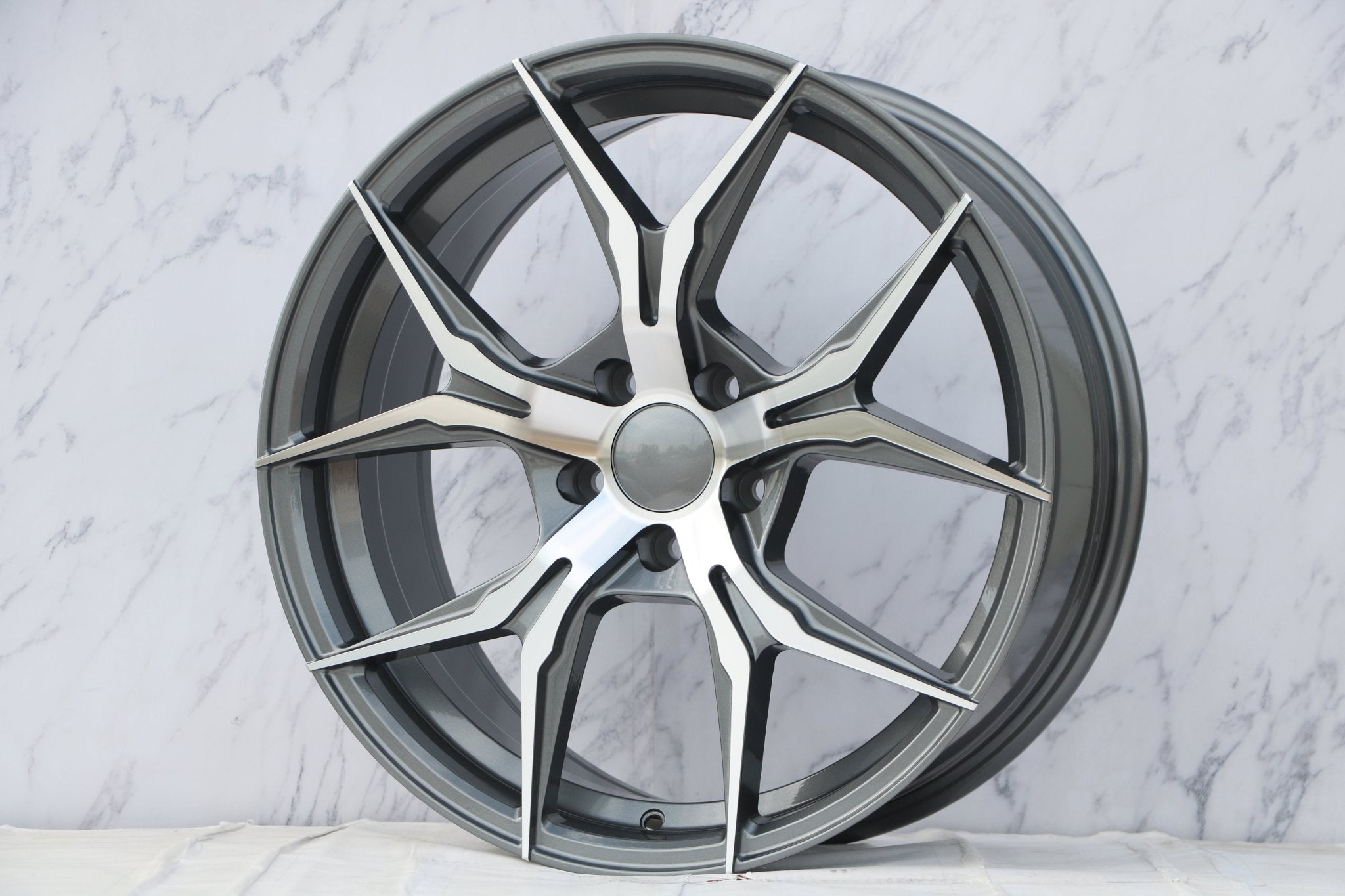 W531 Gunmetal Machined Face 19x8.5 ET35 5x112/114.3 CB73.1