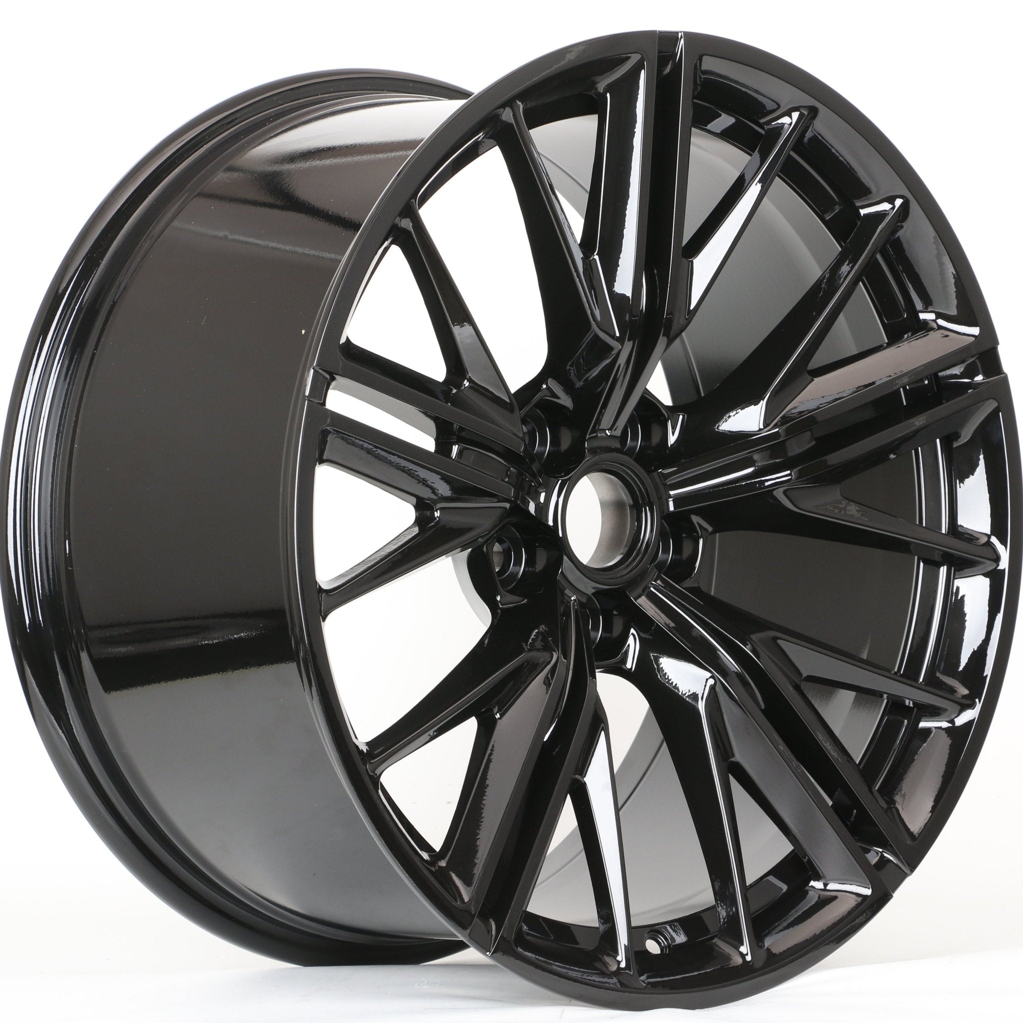 W596 Gloss Black 20x10 Et23 5x120 CB66.9  C-1187-B