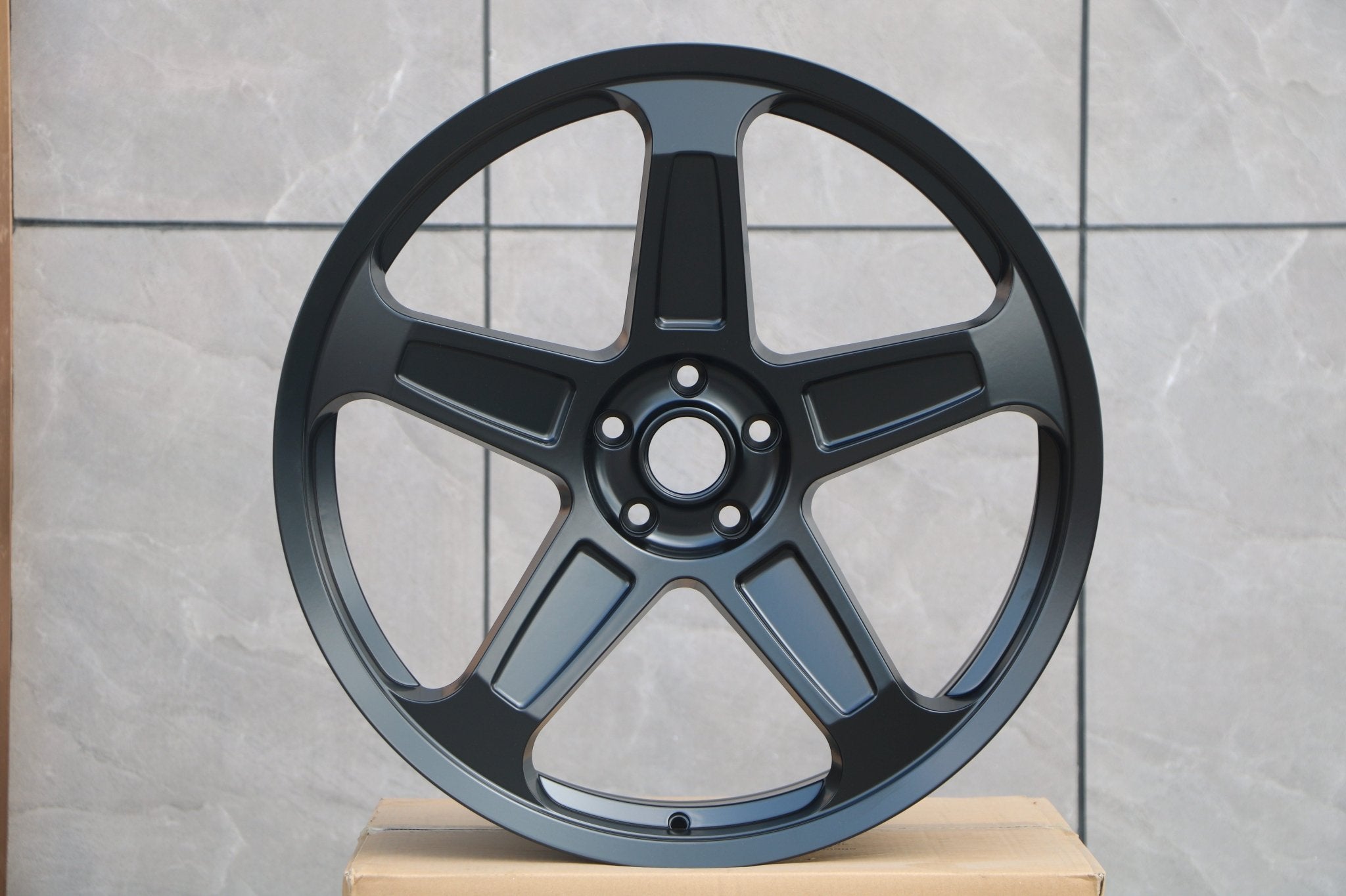 W597 1393 Satin Black 22x9.0 ET20 5x115 CB 71.5