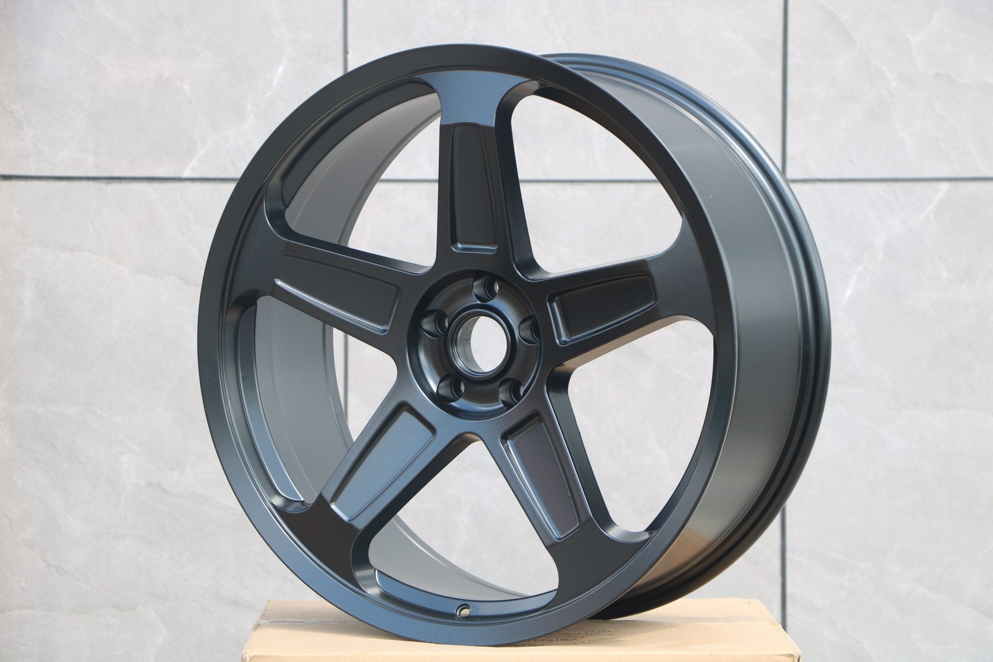 W597 1393 Satin Black 22x9.0 ET20 5x115 CB 71.5