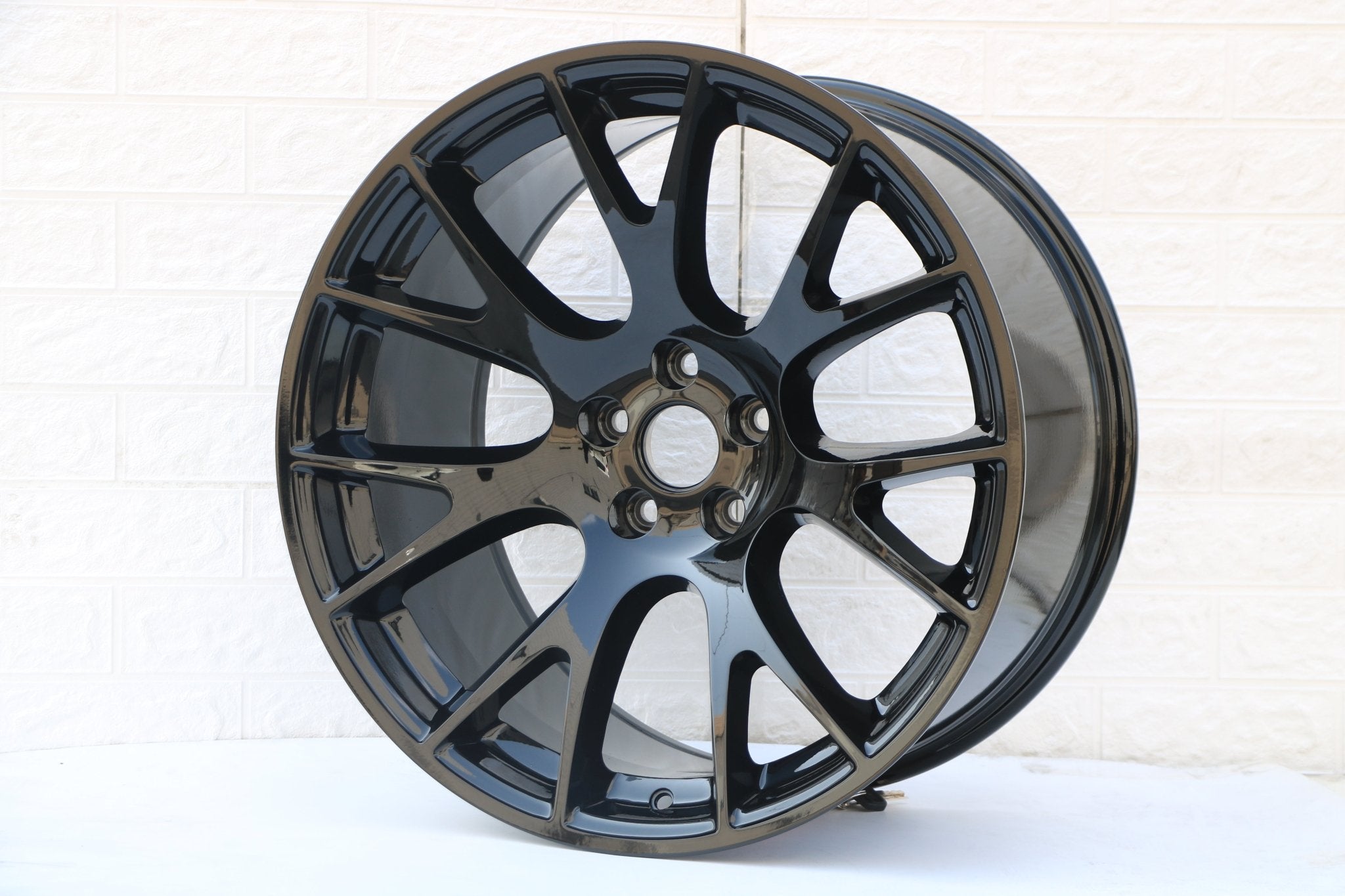 W598 1523 Gloss Black 20x9.0 ET 20 CB71.5 5x115  C1288-01-B