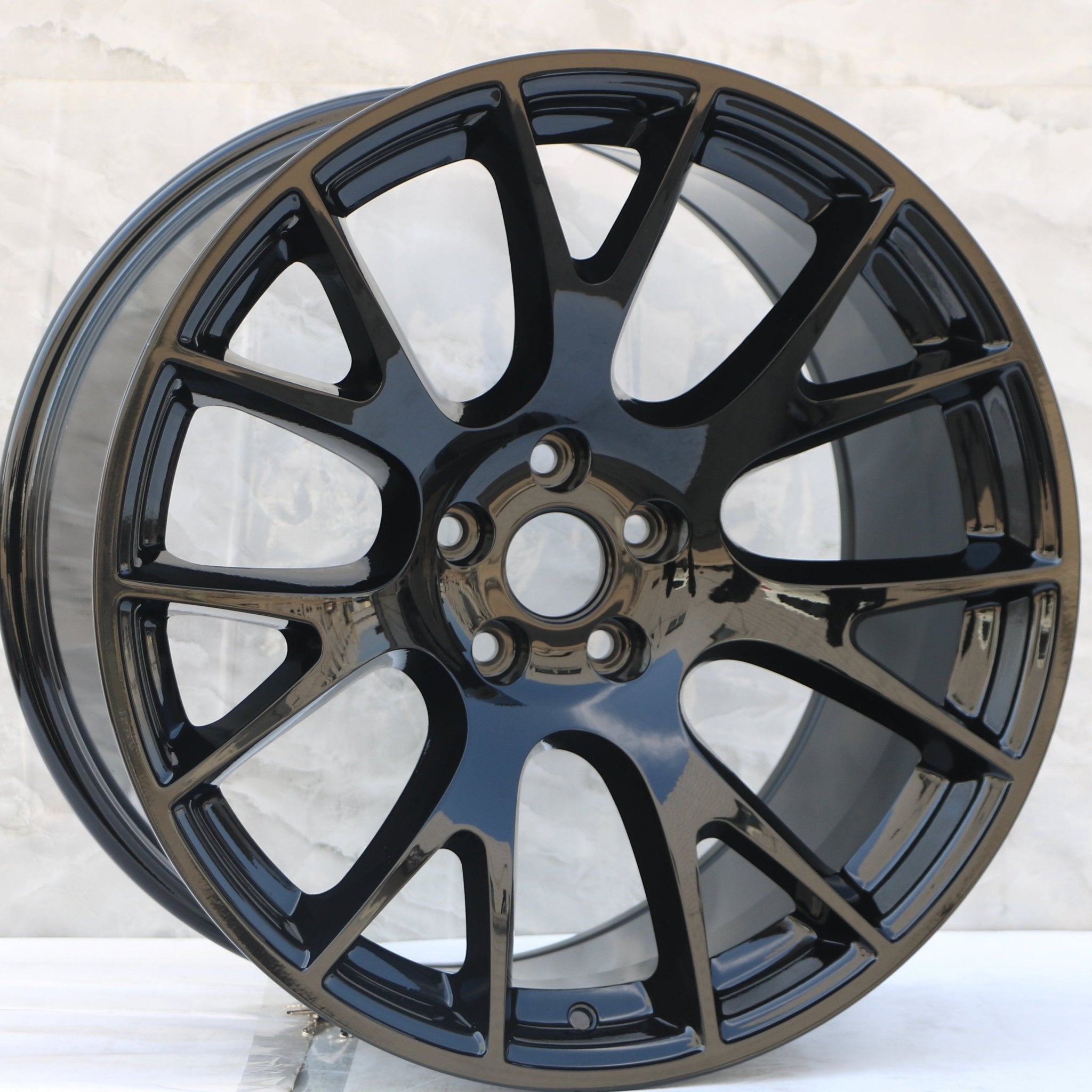 W598 1523 Gloss Black 20x9.0 ET 20 CB71.5 5x115  C1288-01-B