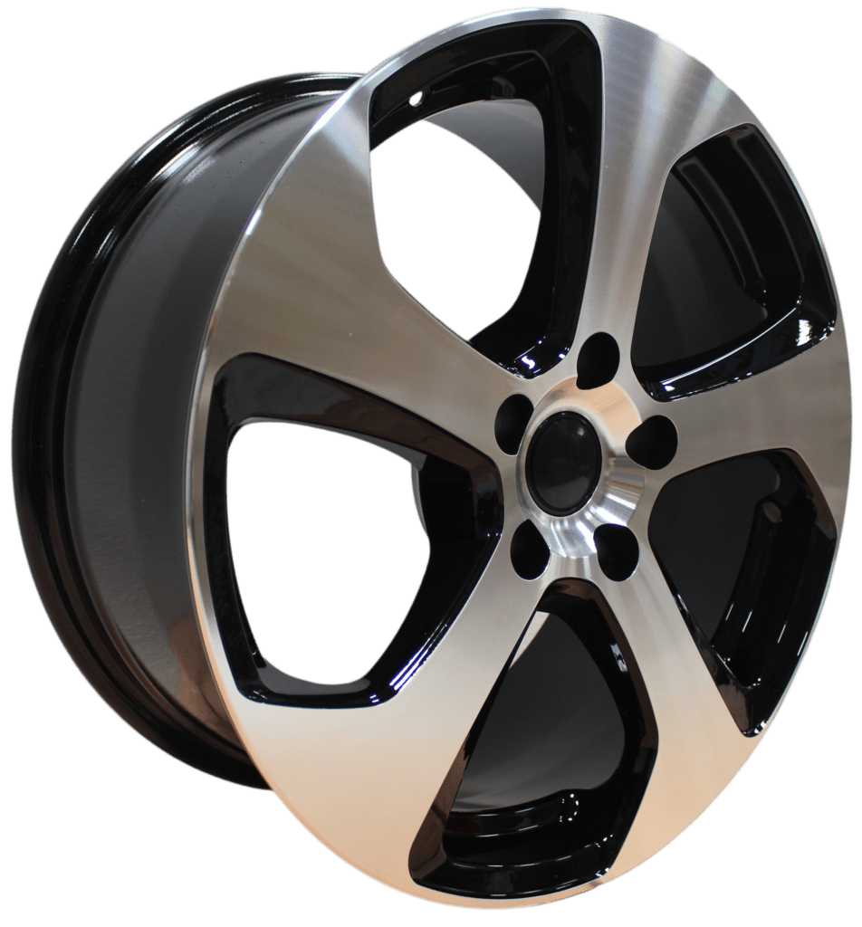 W602 Black Machined Face 17*7.0 ET45 5*112 CB57.1 C030A-C
