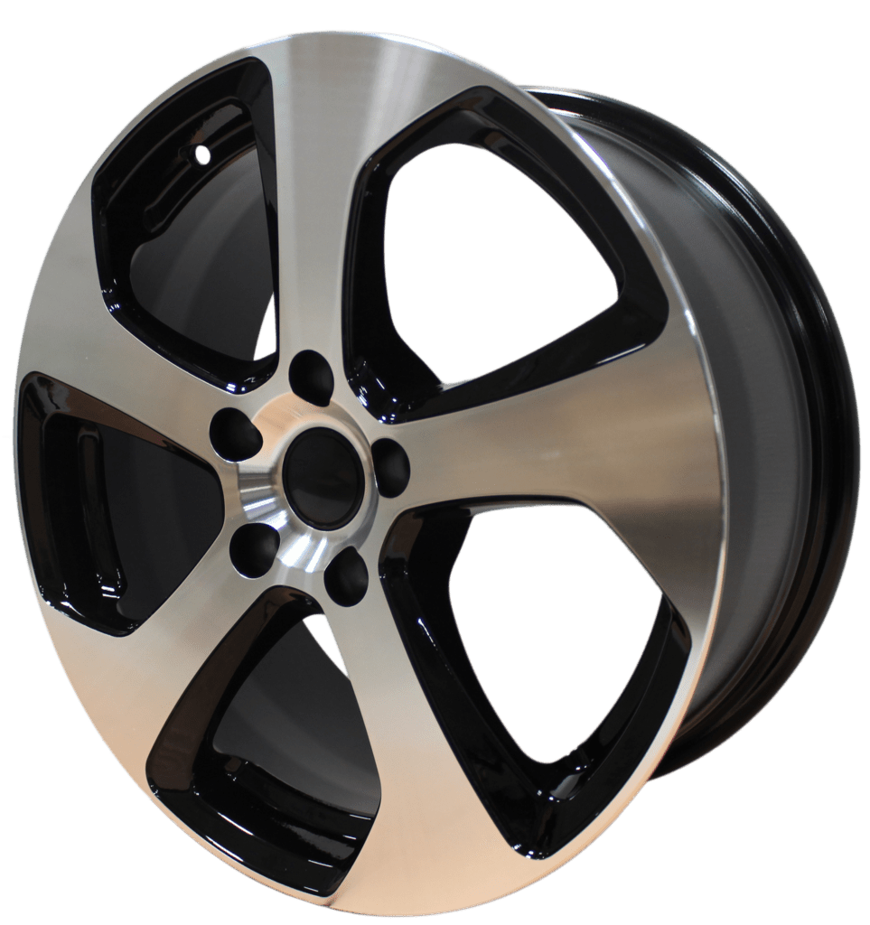 W602 Black Machined Face 17*7.0 ET45 5*112 CB57.1 C030A-C