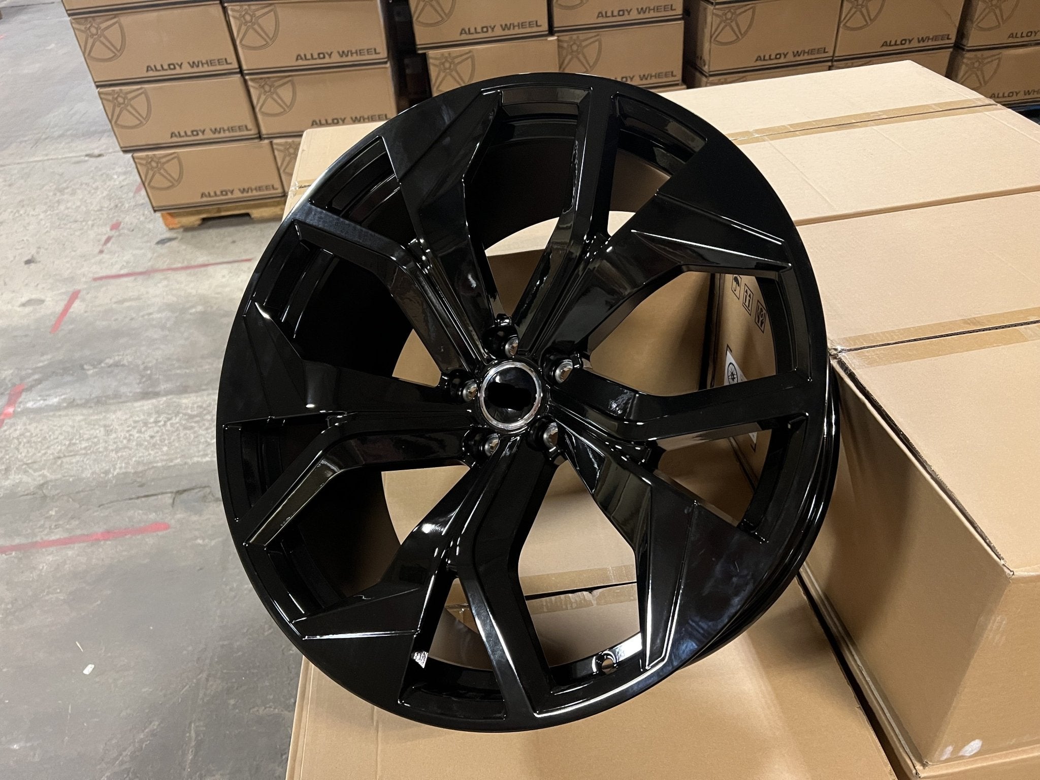 W616 497 Gloss Black 22x10.0 ET20 CB66.6 5x112