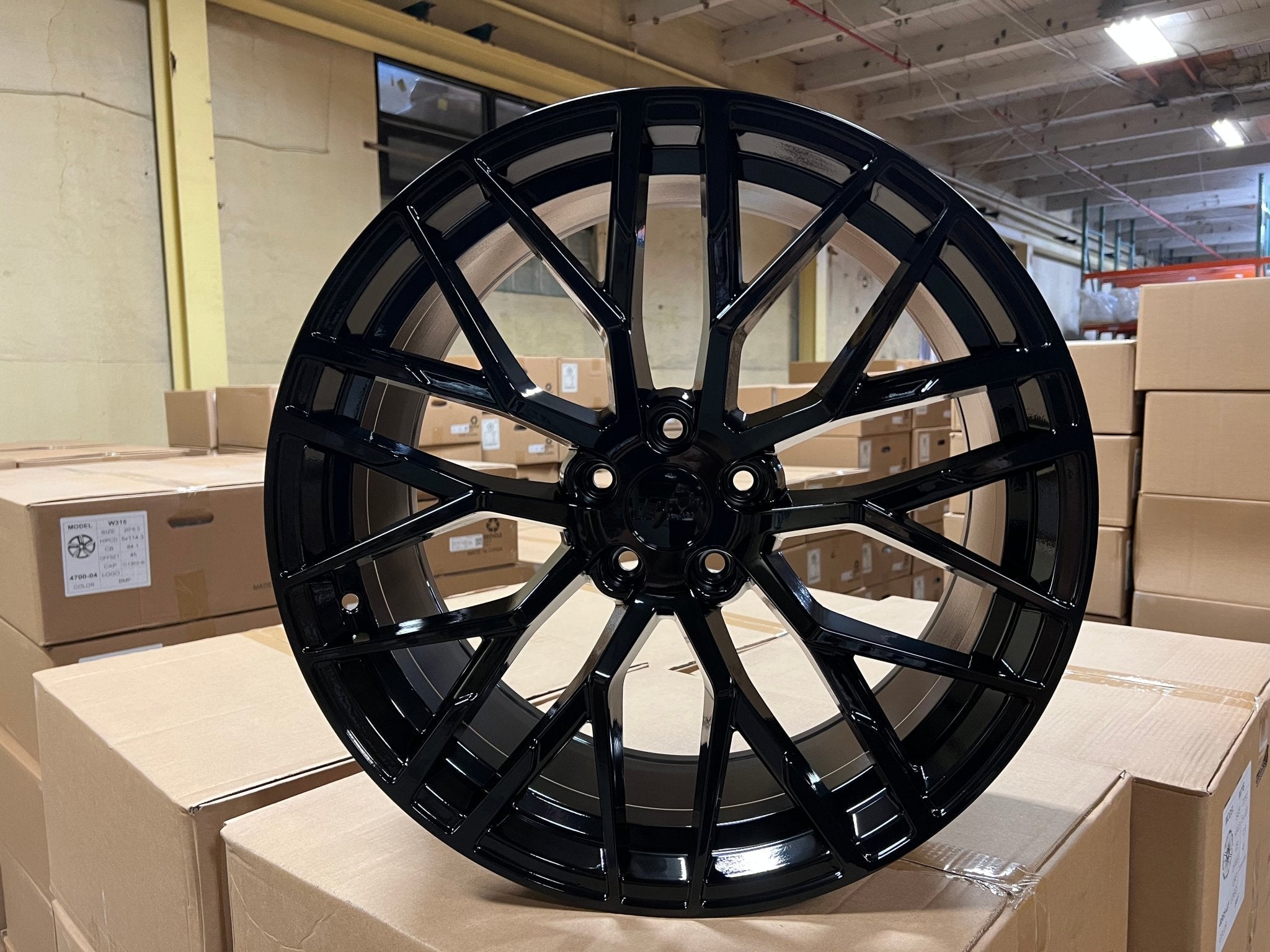W623 1373 Gloss Black 20x9.0 ET30 5x112 CB66.56