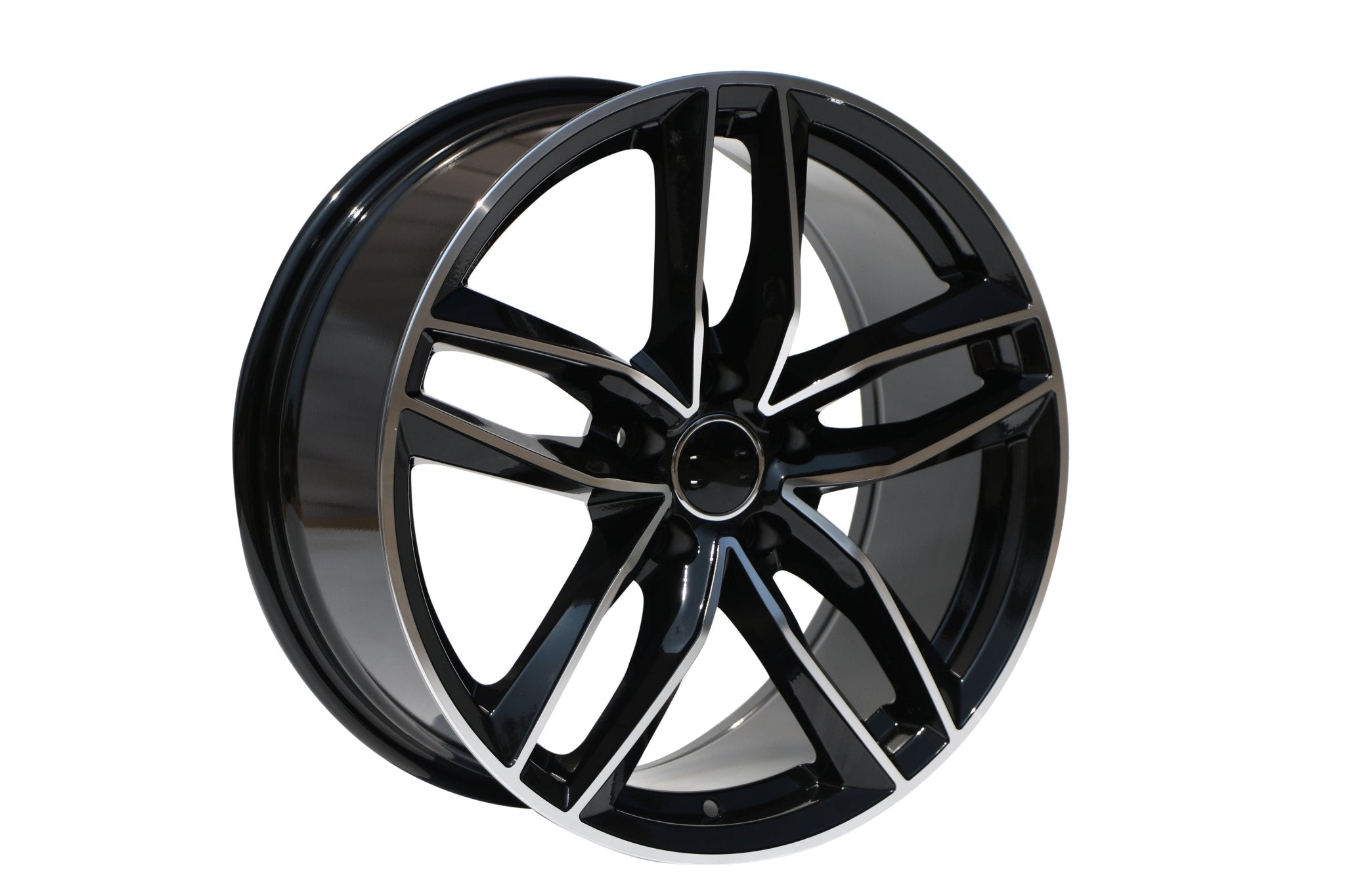 W627 1126 Black Machined Face 18x8.0 5x112 ET35 CB66.6