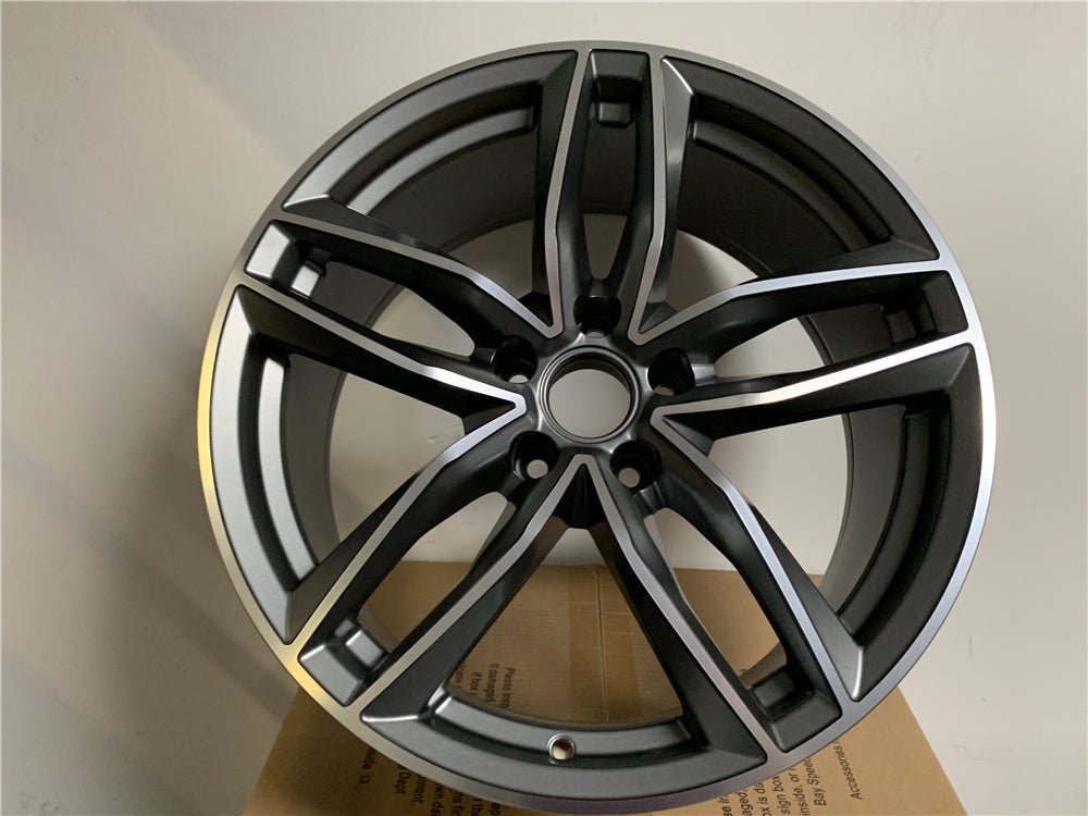 W627 Gunmetal Machined Face 22x9.0 ET50 5x130 CB71.5  1126 47lbs