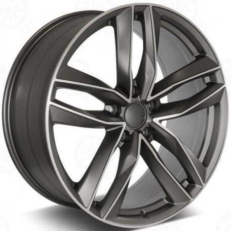 W627 Gunmetal Machined Face 17x7.5 ET35 5x112 CB66.56 wcc 69mm  1126