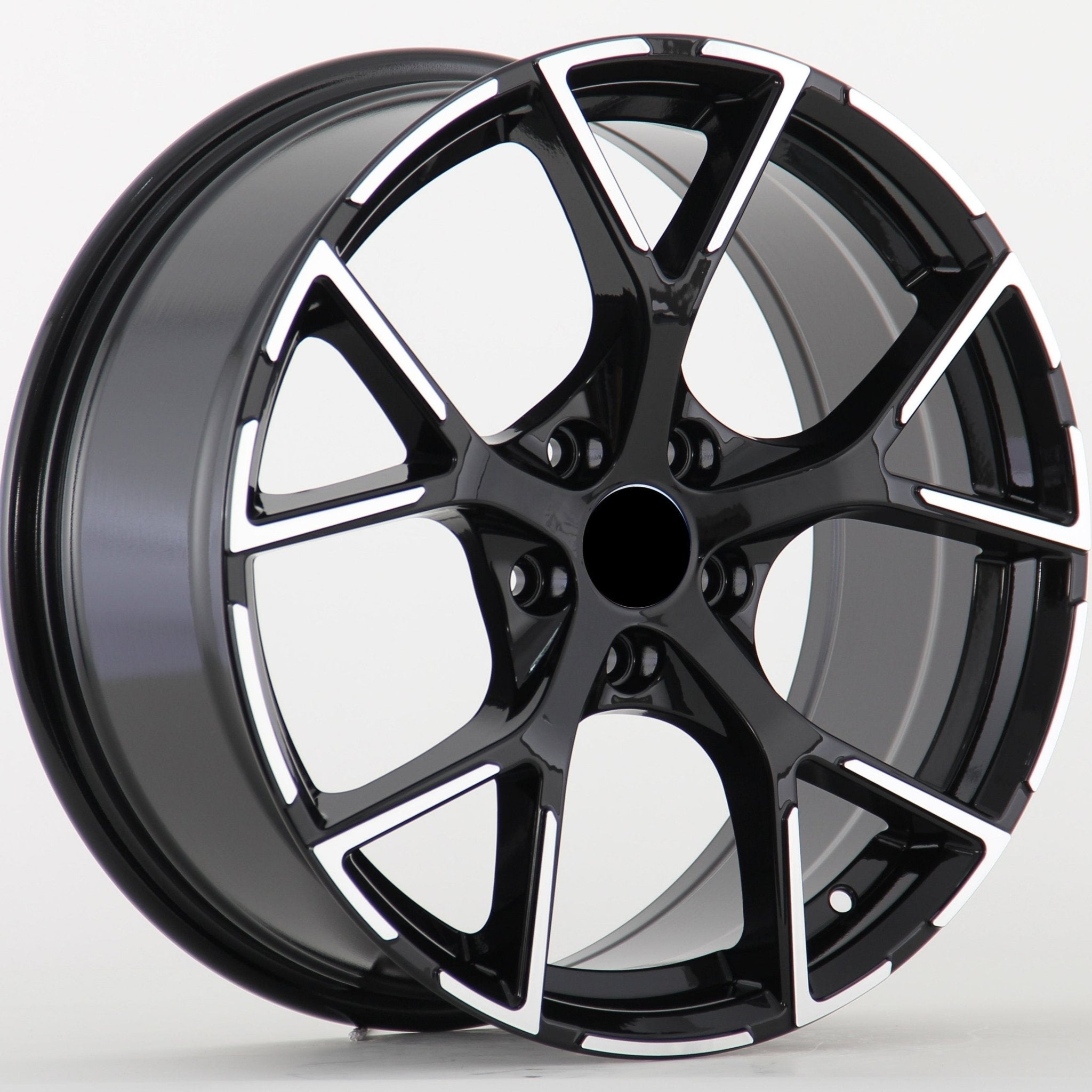 W632 6131 Black Machined Face 19x8.0 ET45 5x112 CB66.45