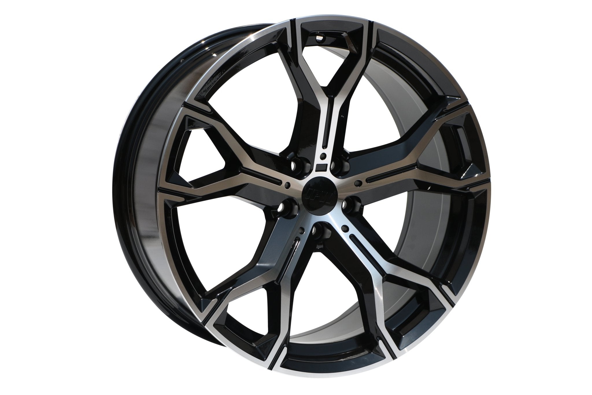 W702 D1538 Black Machined Face 22x10.5 ET40 5x120 CB74.1