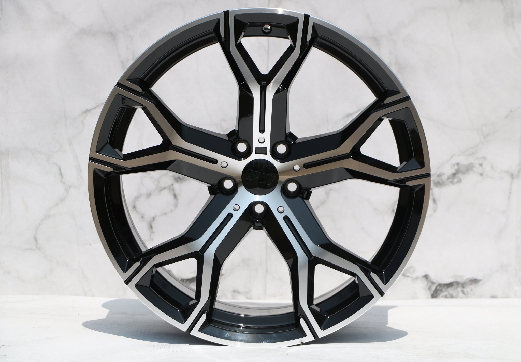 W702 Black Machined Face 20x10.5 ET40 5x120 CB74.1