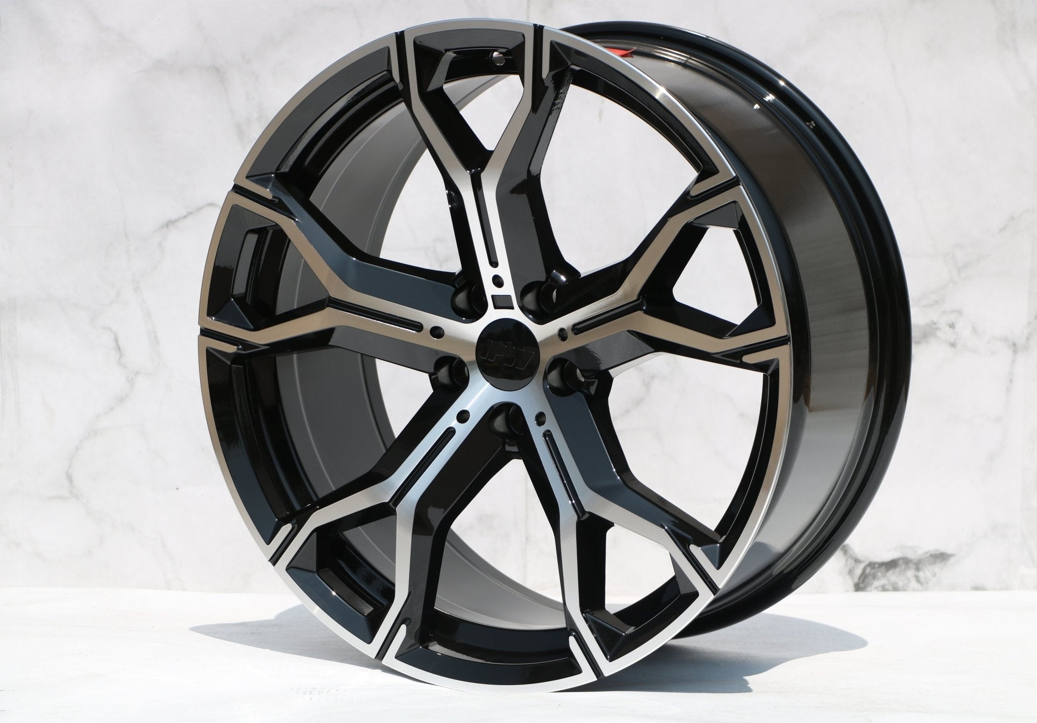 W702 Black Machined Face 20x10.5 ET40 5x120 CB74.1