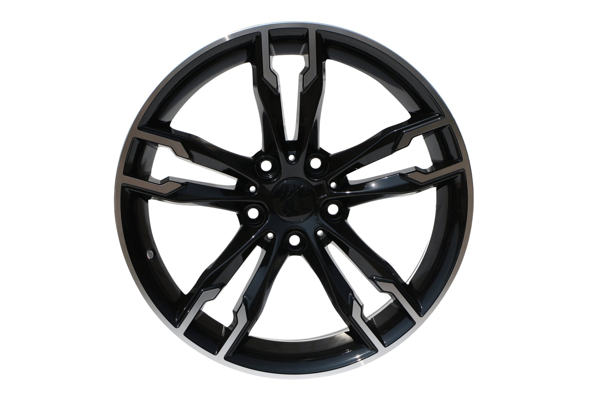 W707 1257 Black Machined Face 19x8.5 ET30 5x120 CB72.56