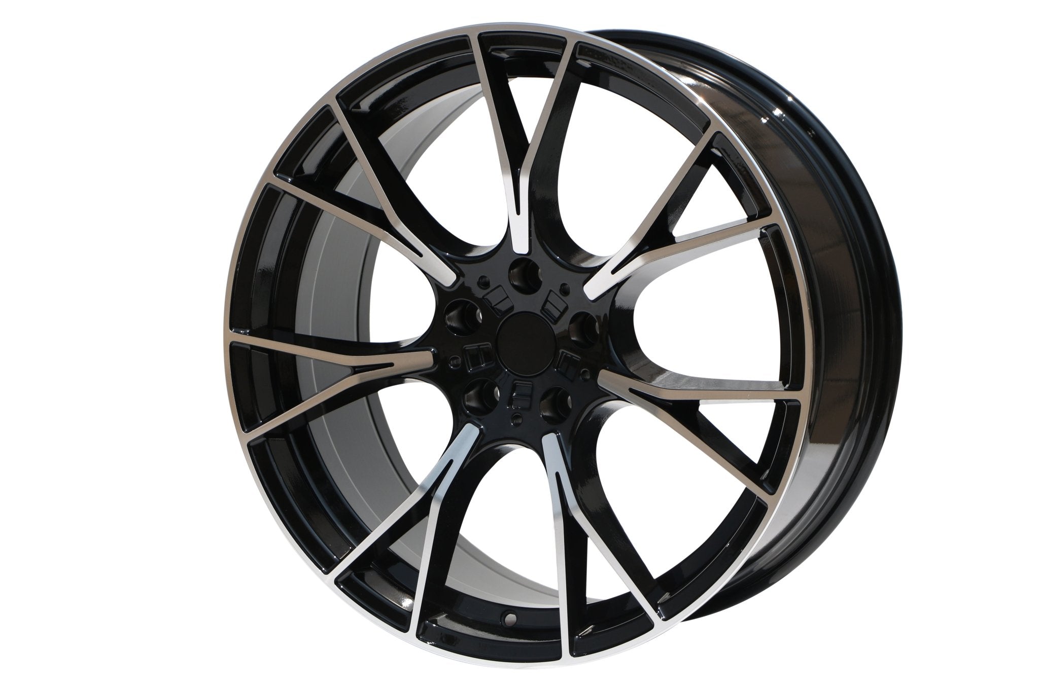 W712 1617 Black Machined Face 20x8.5 ET25 5x112 CB66.6
