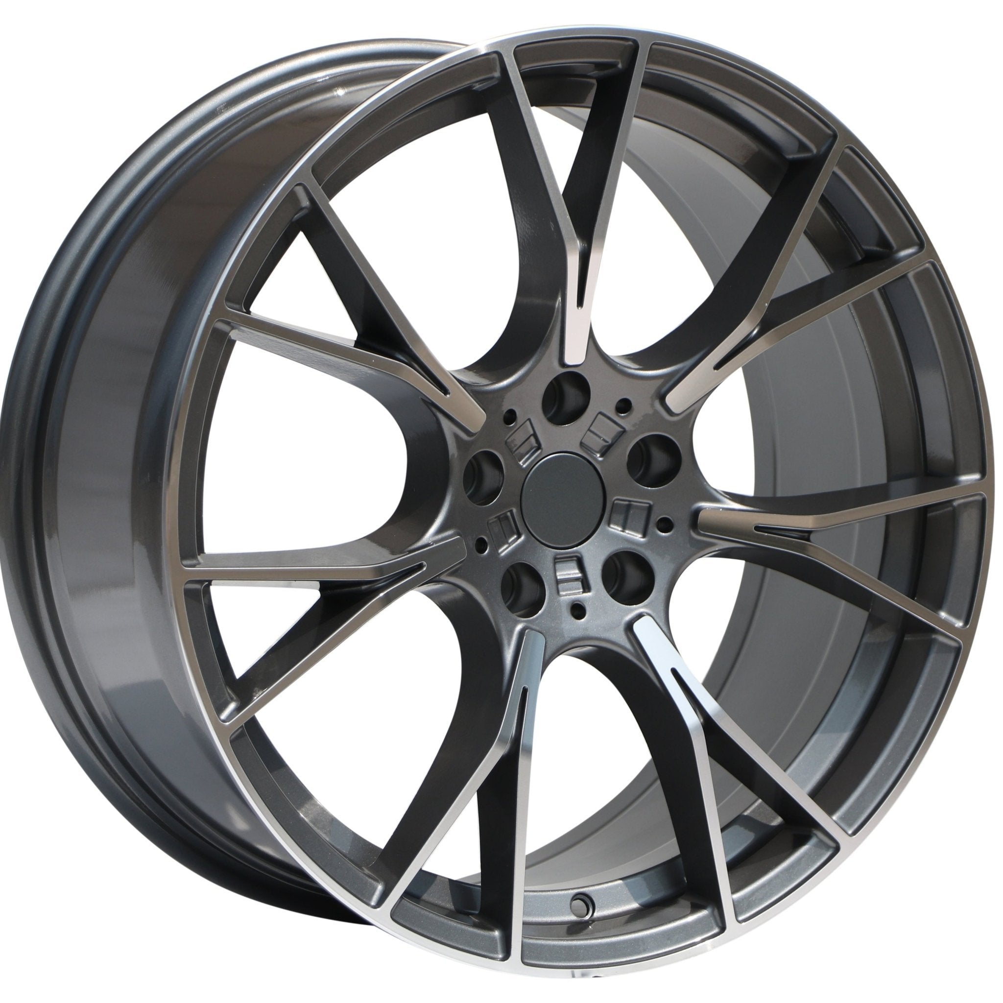 W712 Gunmetal Machined Face 20x8.5 Et35 5x120 CB72.5