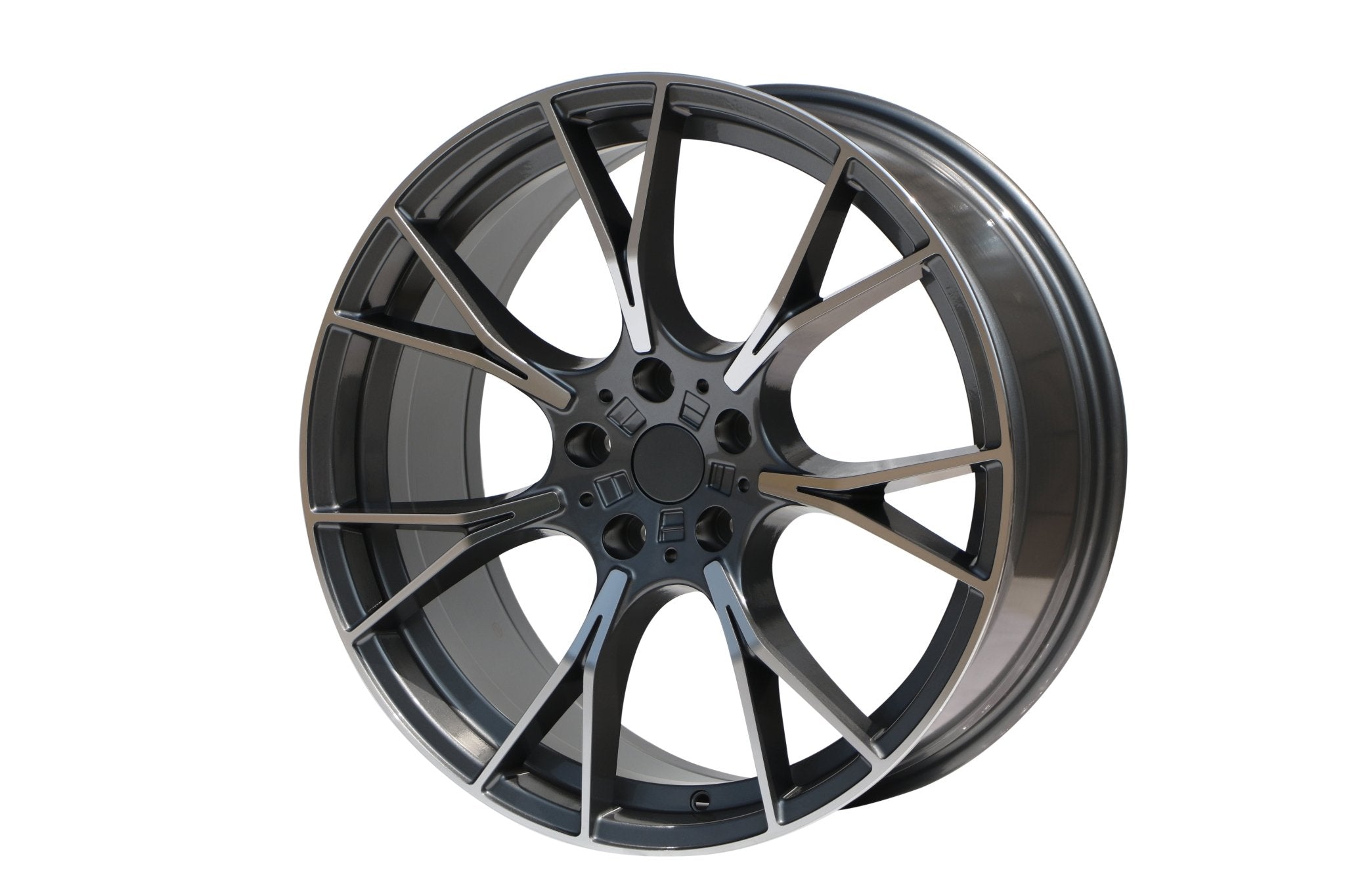 W712 Gunmetal Machined Face 20x8.5 Et35 5x120 CB72.5  C1385-G1