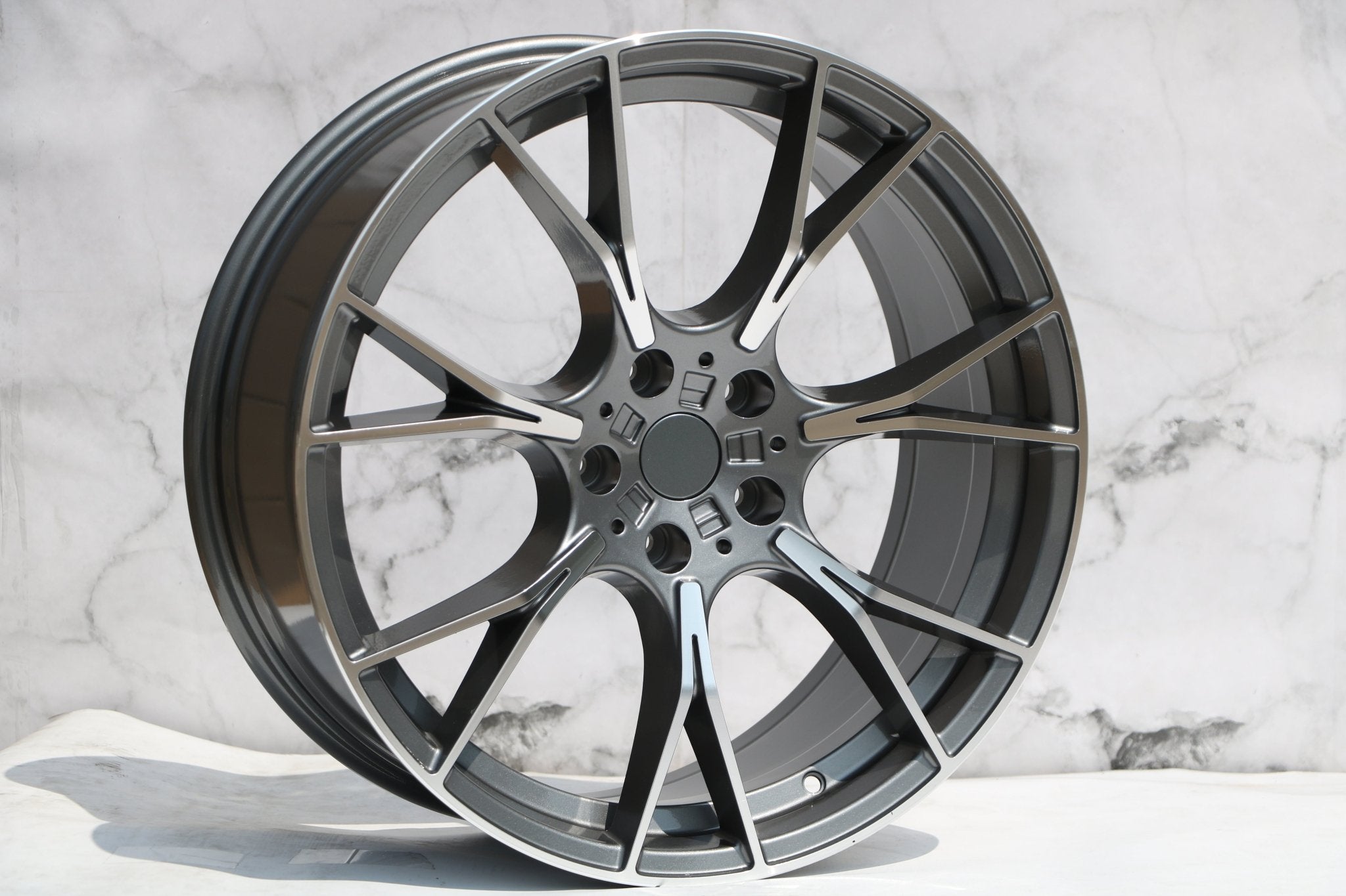W712 Gunmetal Machined Face 20x8.5 Et35 5x120 CB72.5  C1385-G1