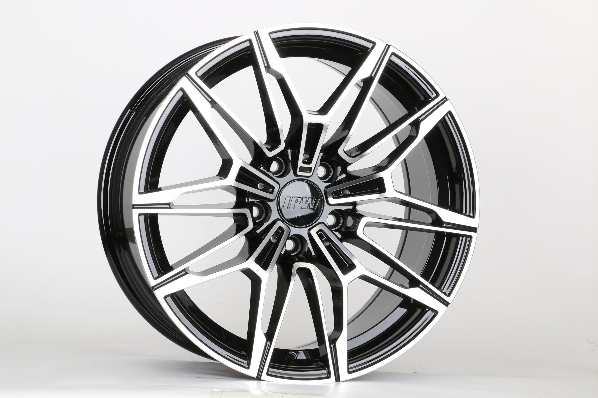 W714 7106 Black Machined Face 19x8.0 ET35 5x120 CB72.56 Cap 65MM