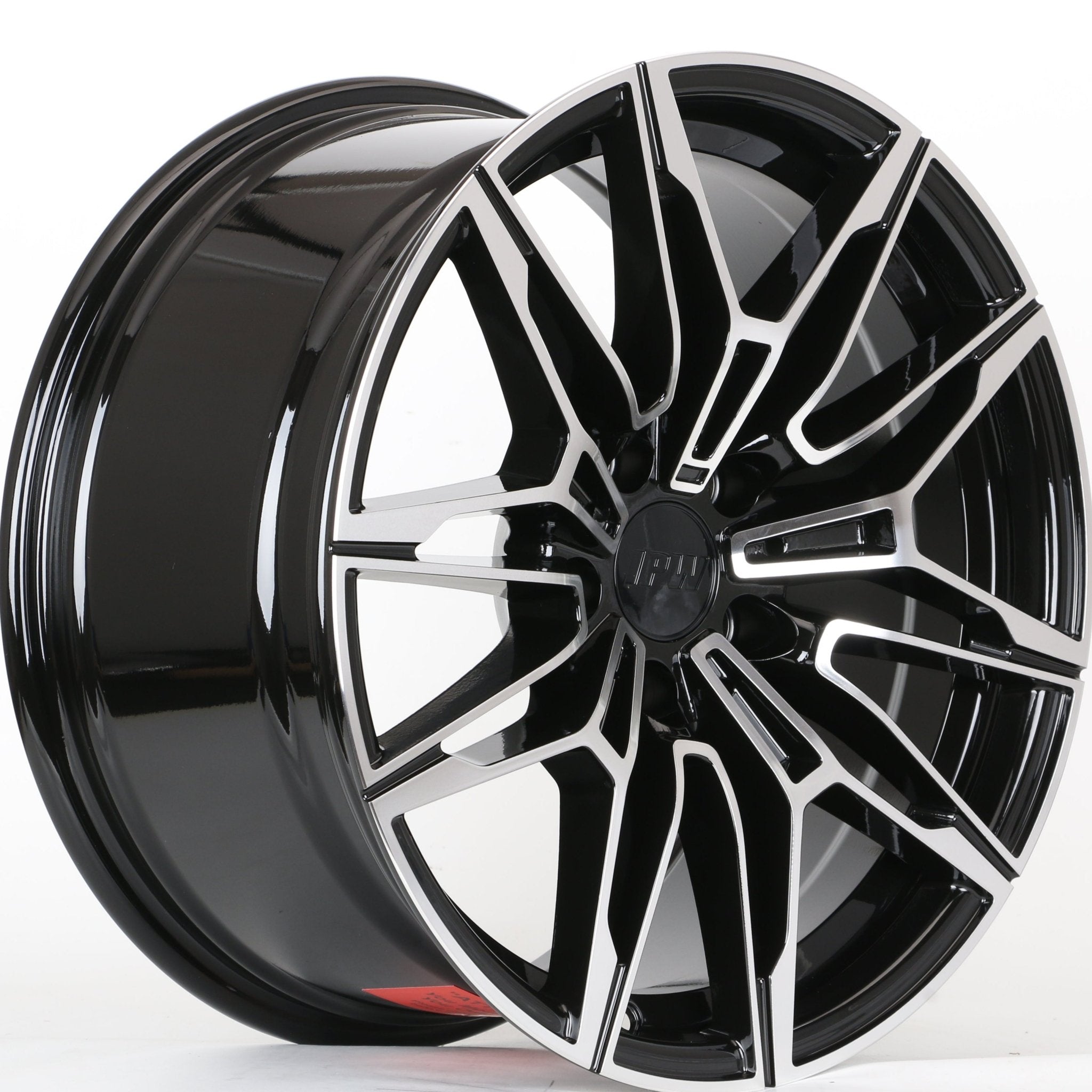 W714 D1677 Black Machined Face 18x8.0 ET25 5x112 CB66.6