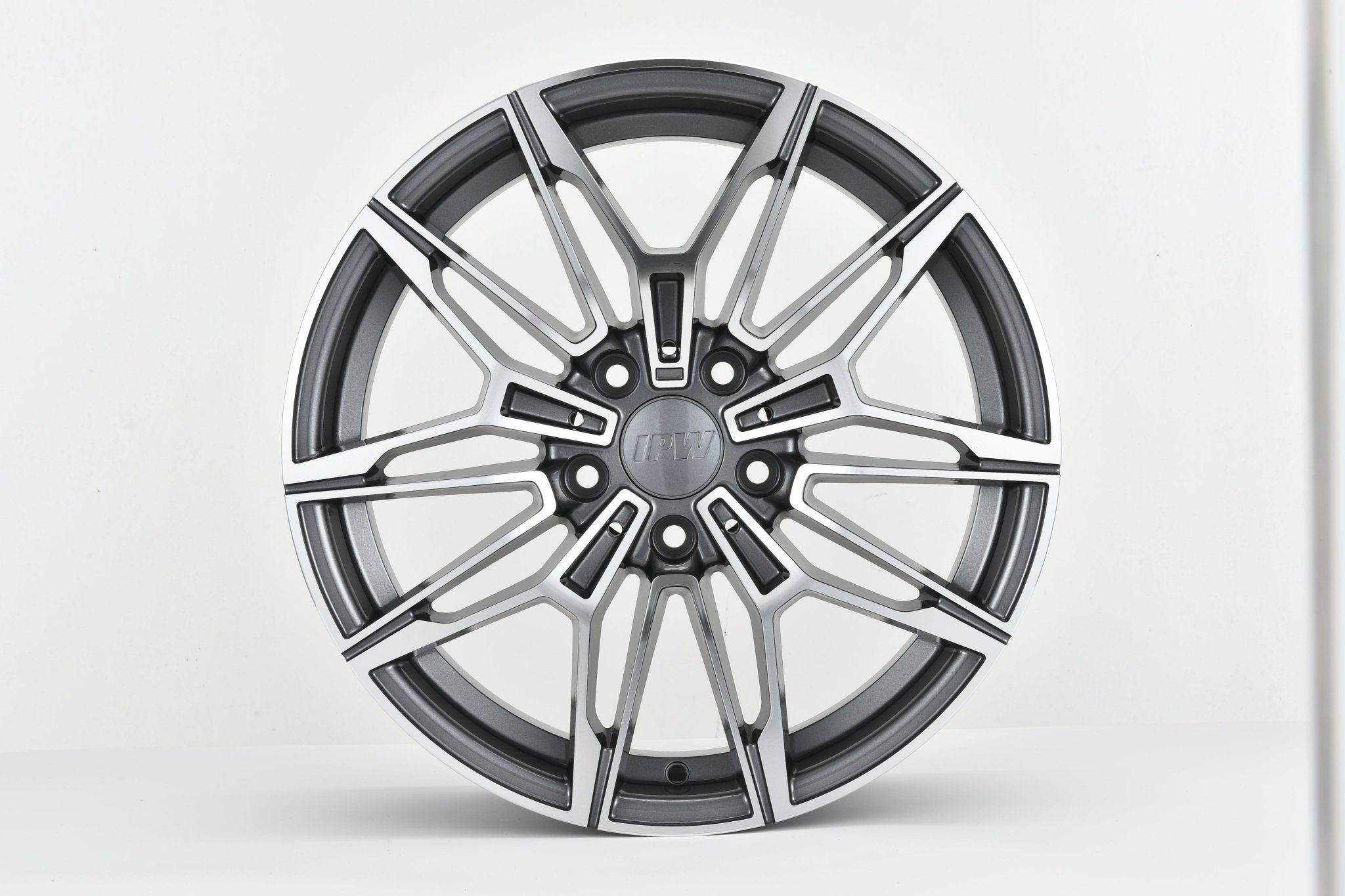 W714 7106 Gunmetal Machined Face 19x8.0 ET35 5x120 CB72.56 Cap 65MM
