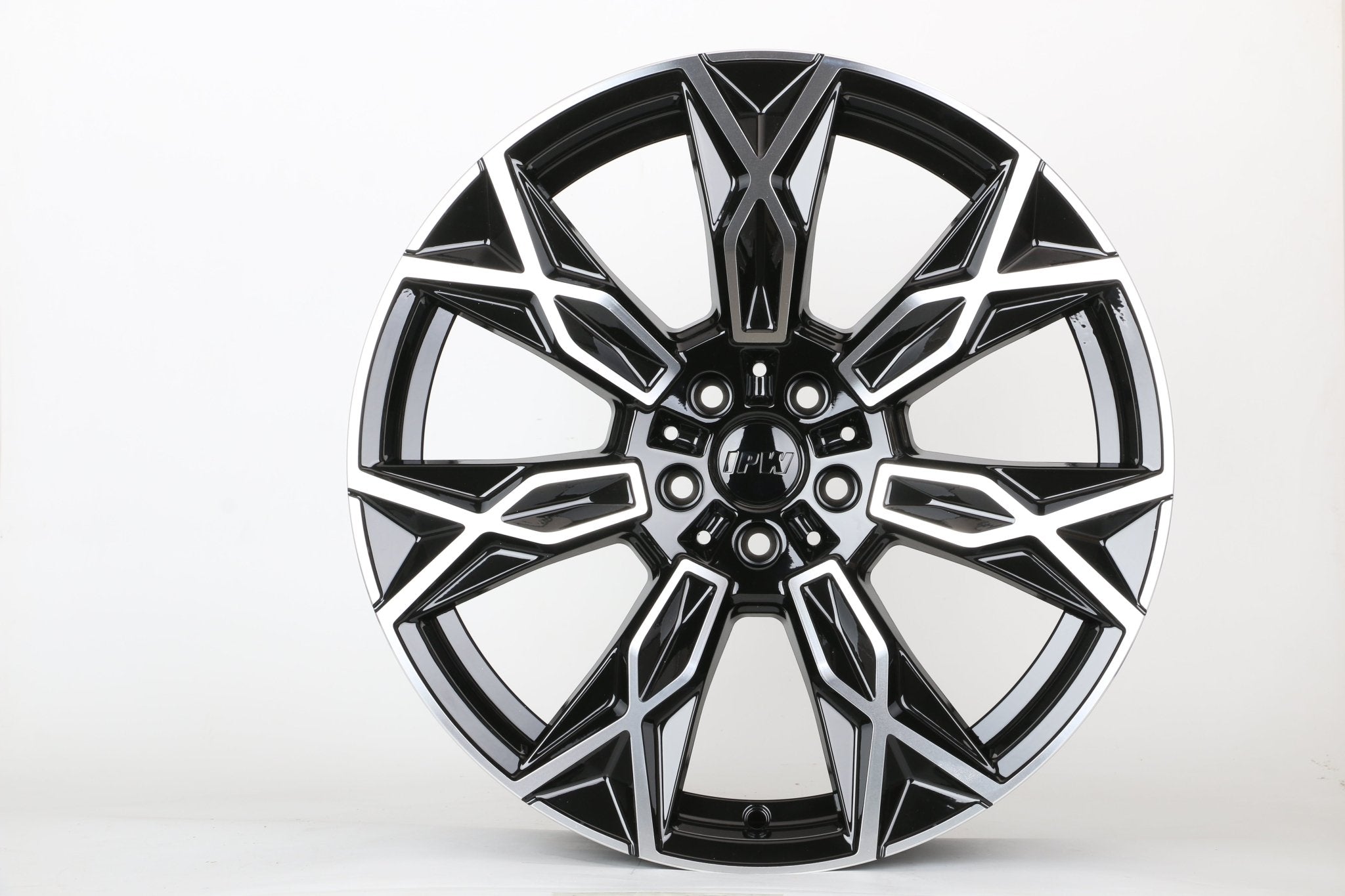 W722 1838 Black Machined Face 20x10 ET41 5x112 CB66.6